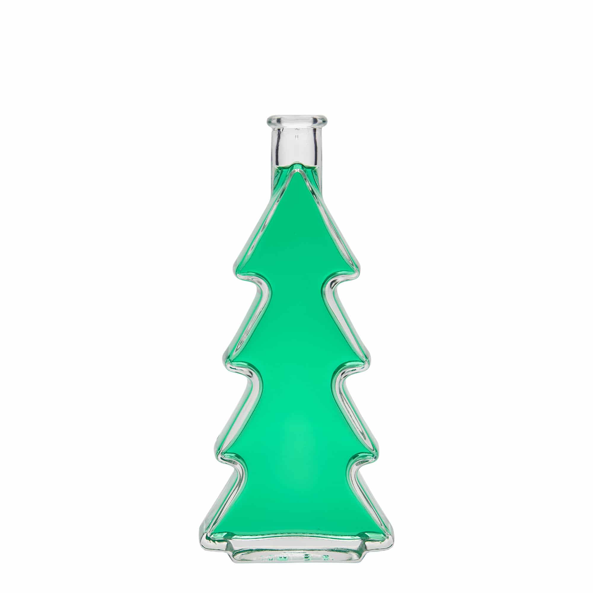 200 ml glass bottle ‘Christmas tree’, opening: cork