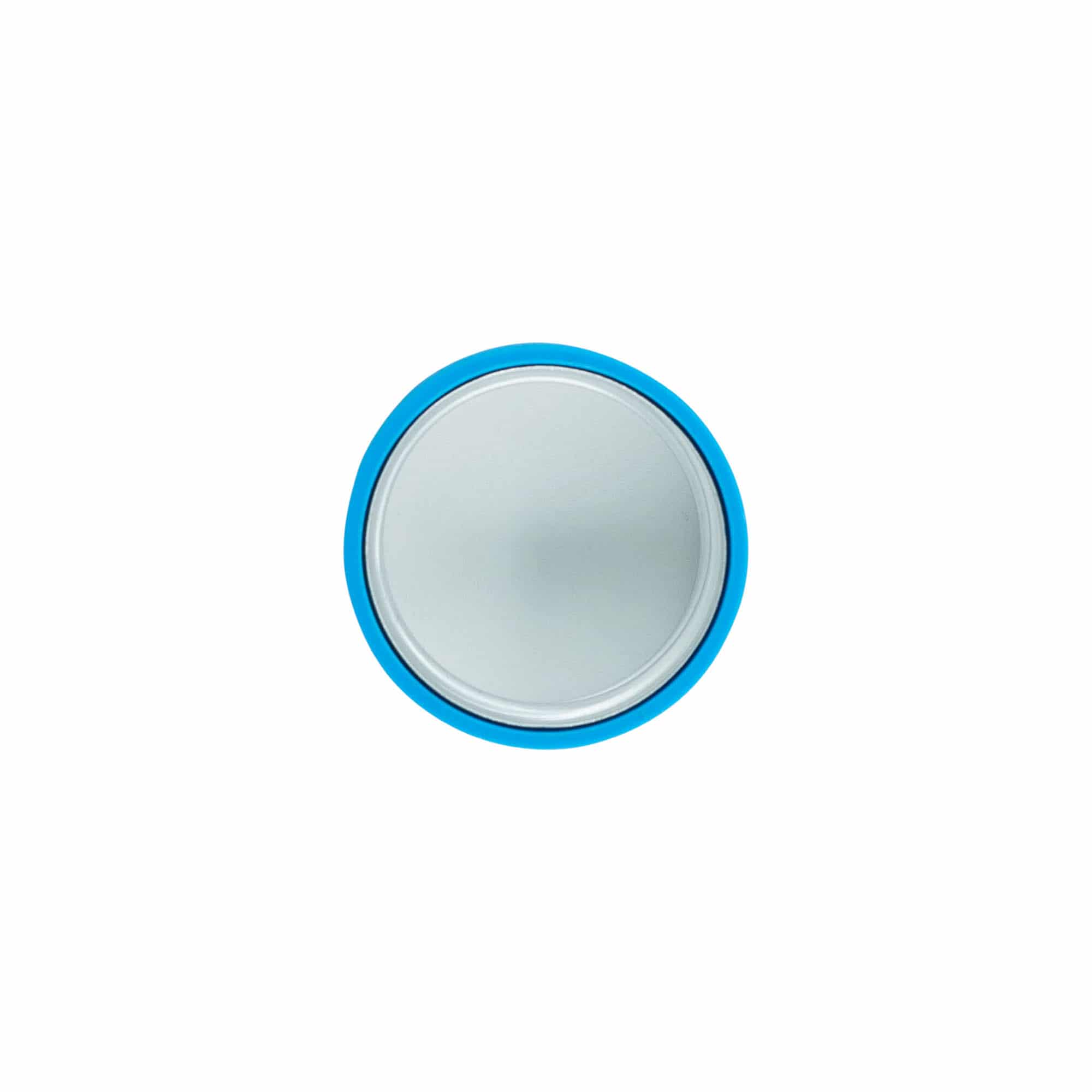 Screw cap, ABS plastic, water blue, for opening: GPI 28/400