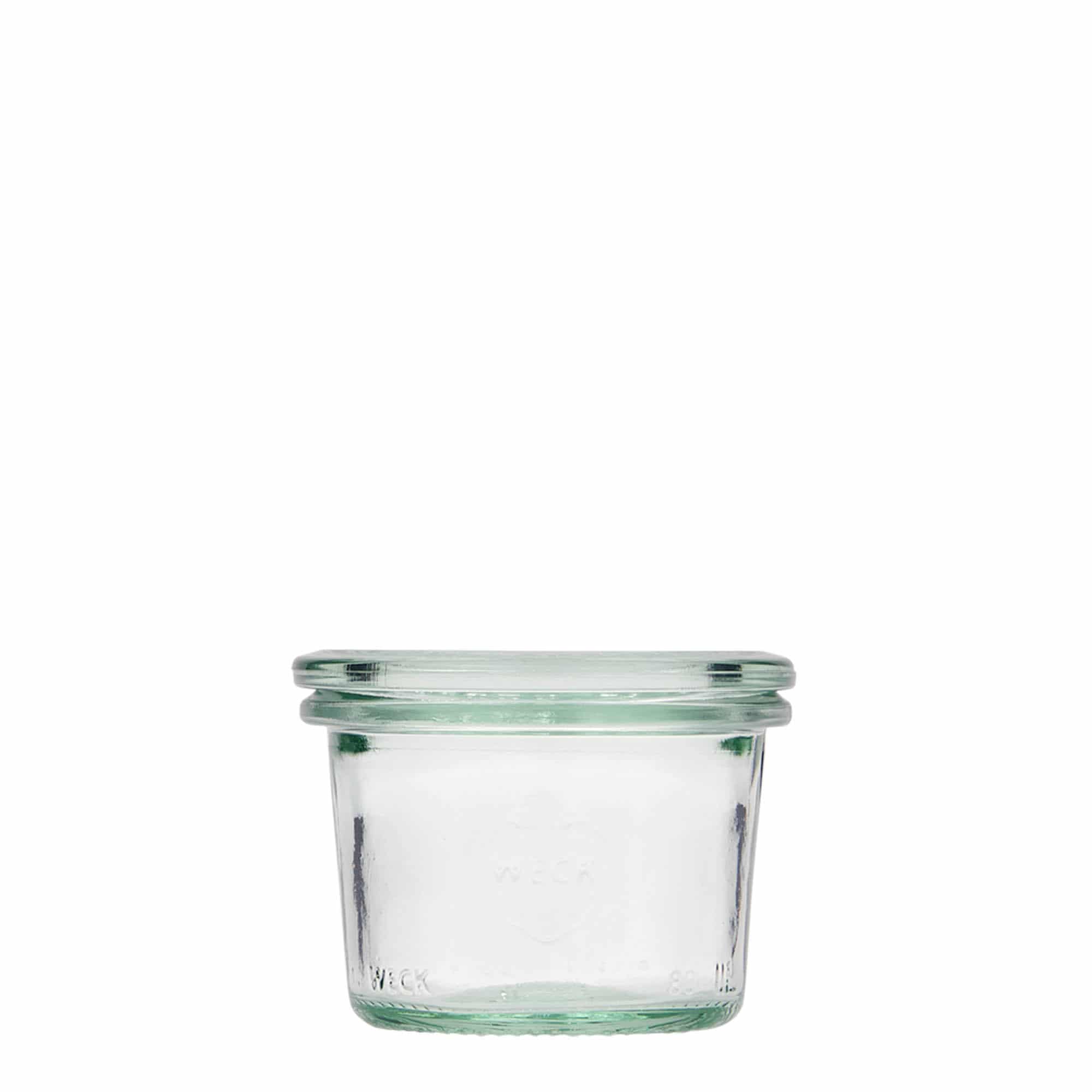 80 ml WECK inverted glass, opening: round rim