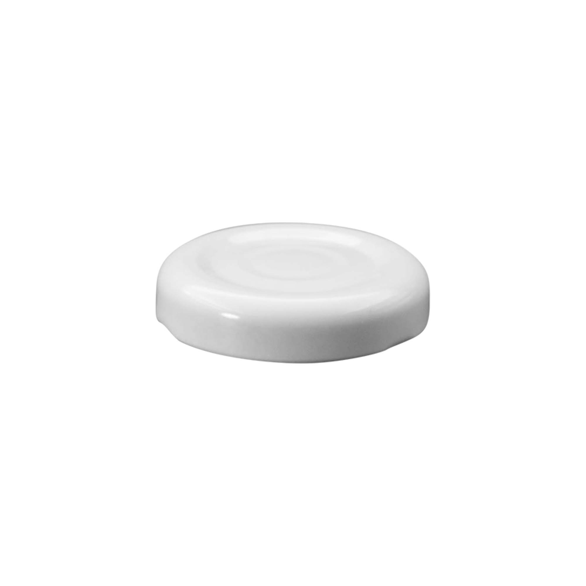Twist-off lid, tinplate, white, for opening: TO 38 Twist-off lid, tinplate, white, for opening: TO 38