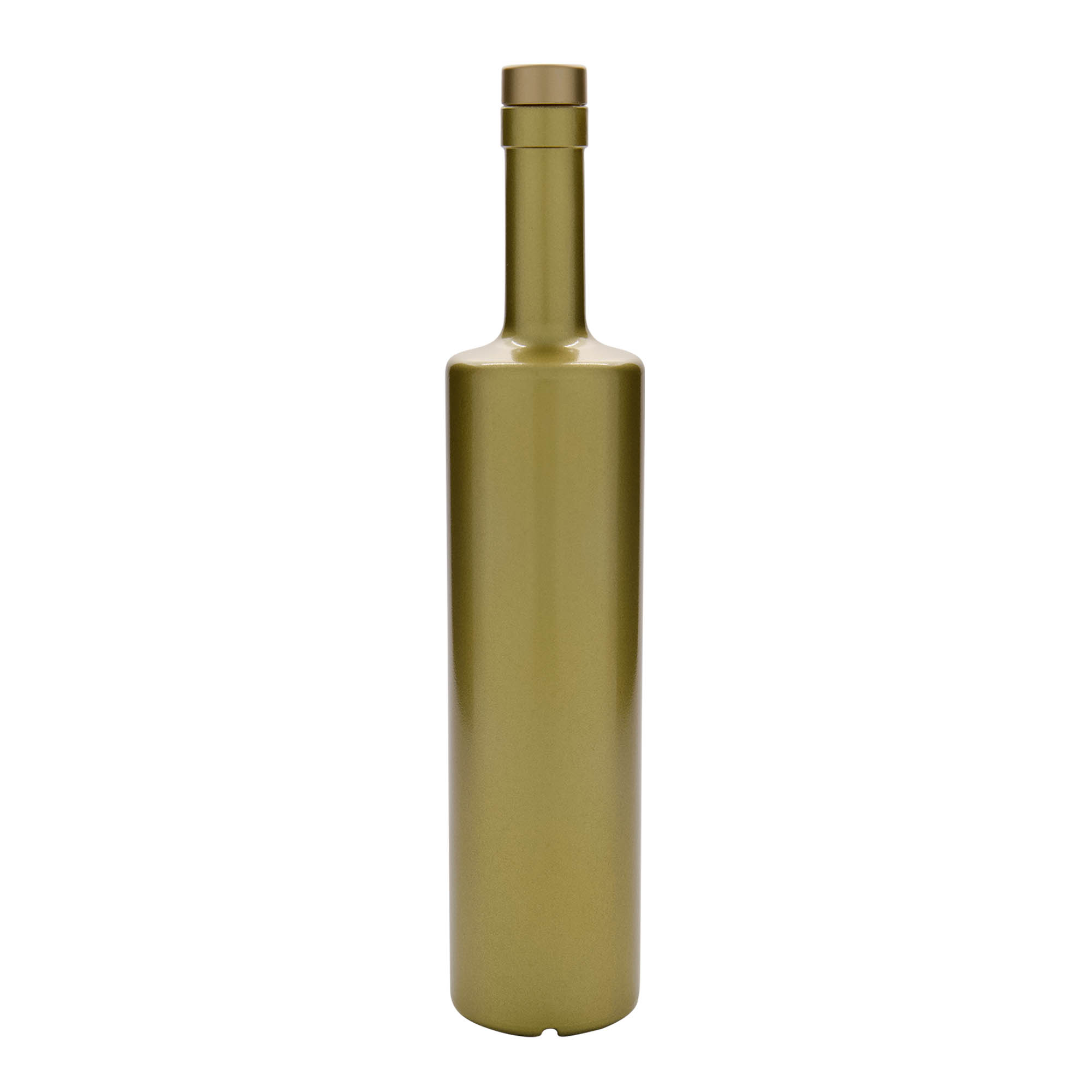 700 ml glass bottle 'Centurio', gold, opening: cork