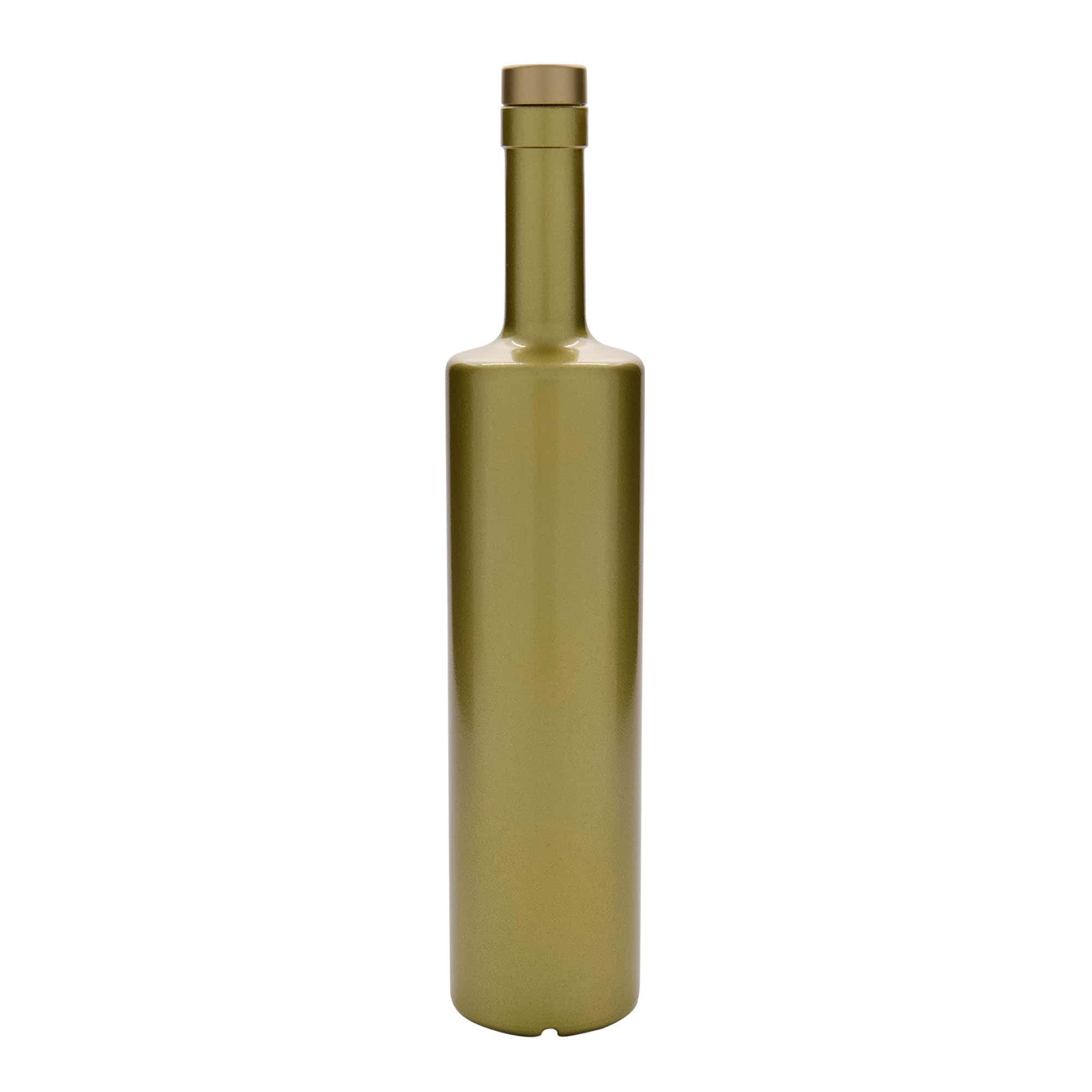 700 ml glass bottle 'Centurio', gold, opening: cork