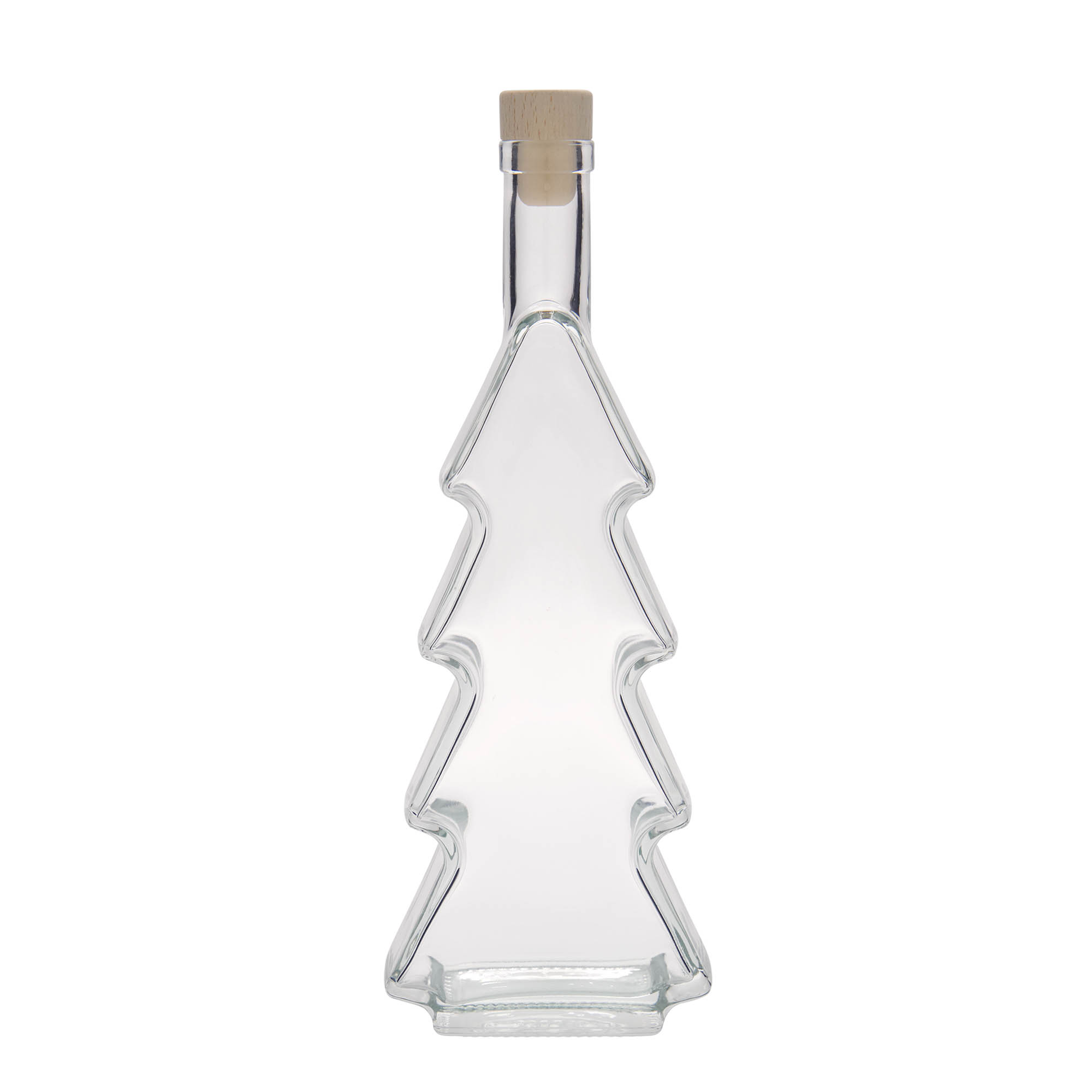 500 ml glass bottle 'Christmas tree', opening: cork 500 ml glass bottle 'Christmas tree', opening: cork