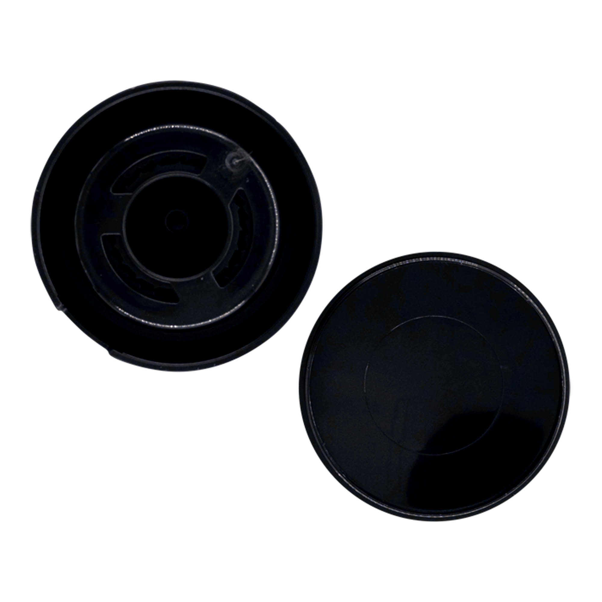 Spice jar lid mill, PP plastic, black, for opening: 38/400