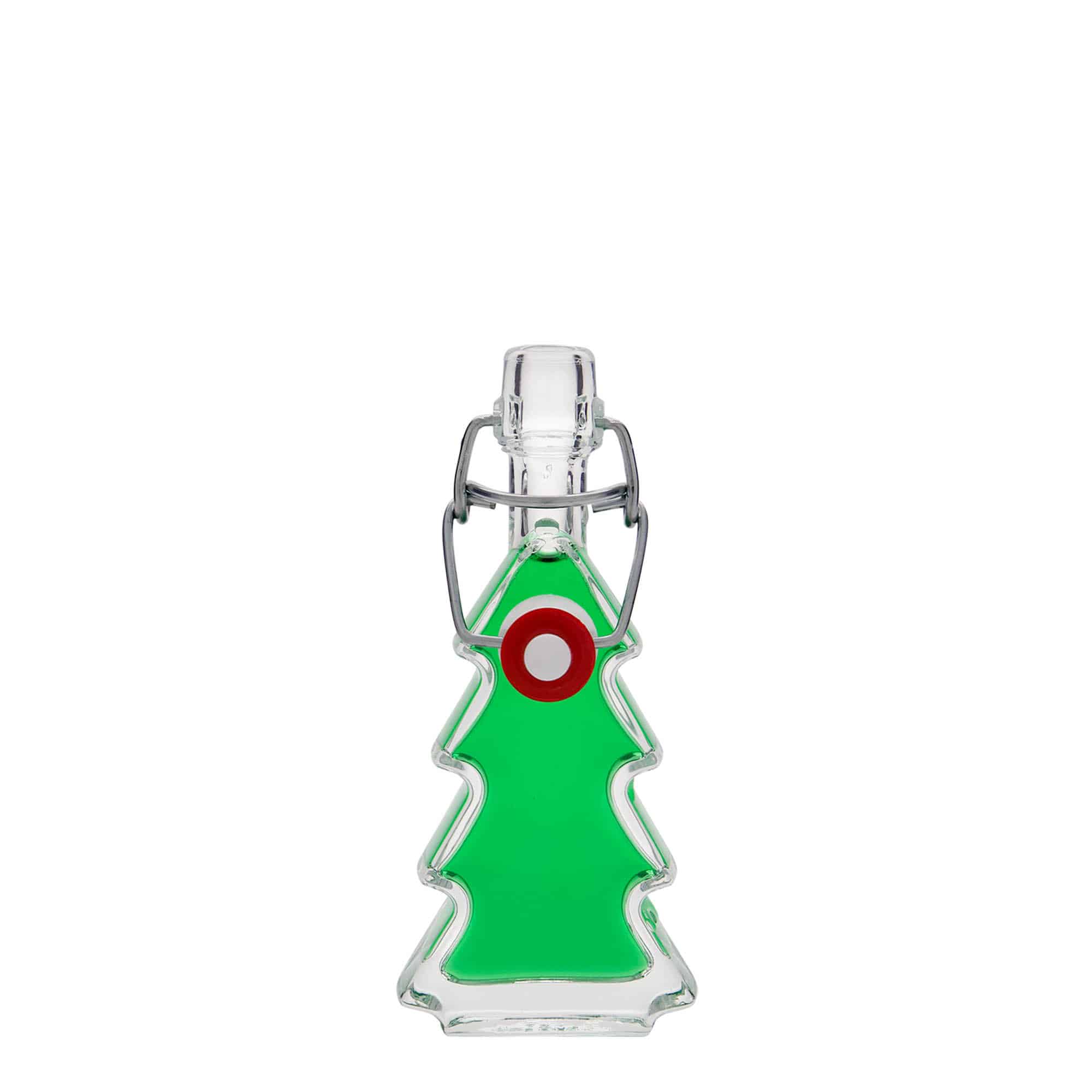40 ml glass bottle 'Christmas Tree', closure: swing top