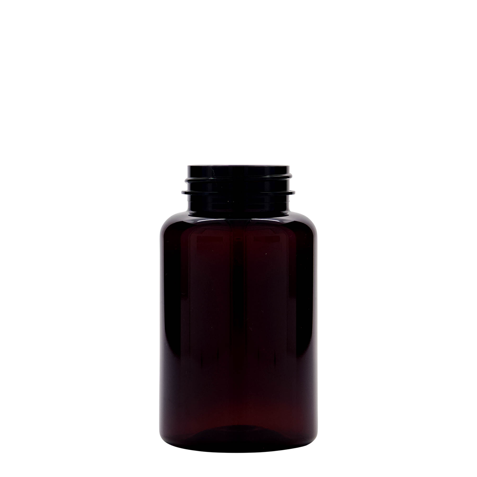 250 ml PET container, plastic, brown, opening: 45/400 250 ml PET container, plastic, brown, opening: 45/400