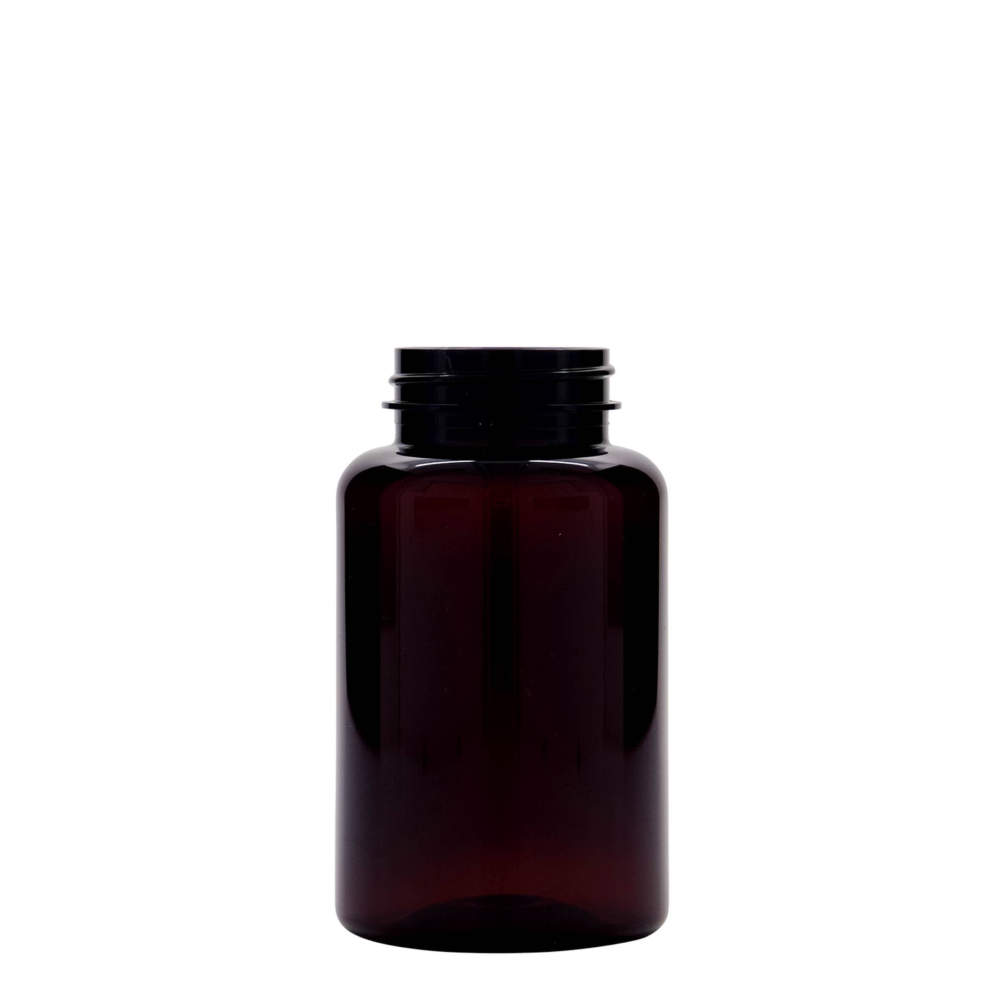 250 ml PET container, plastic, brown, opening: 45/400