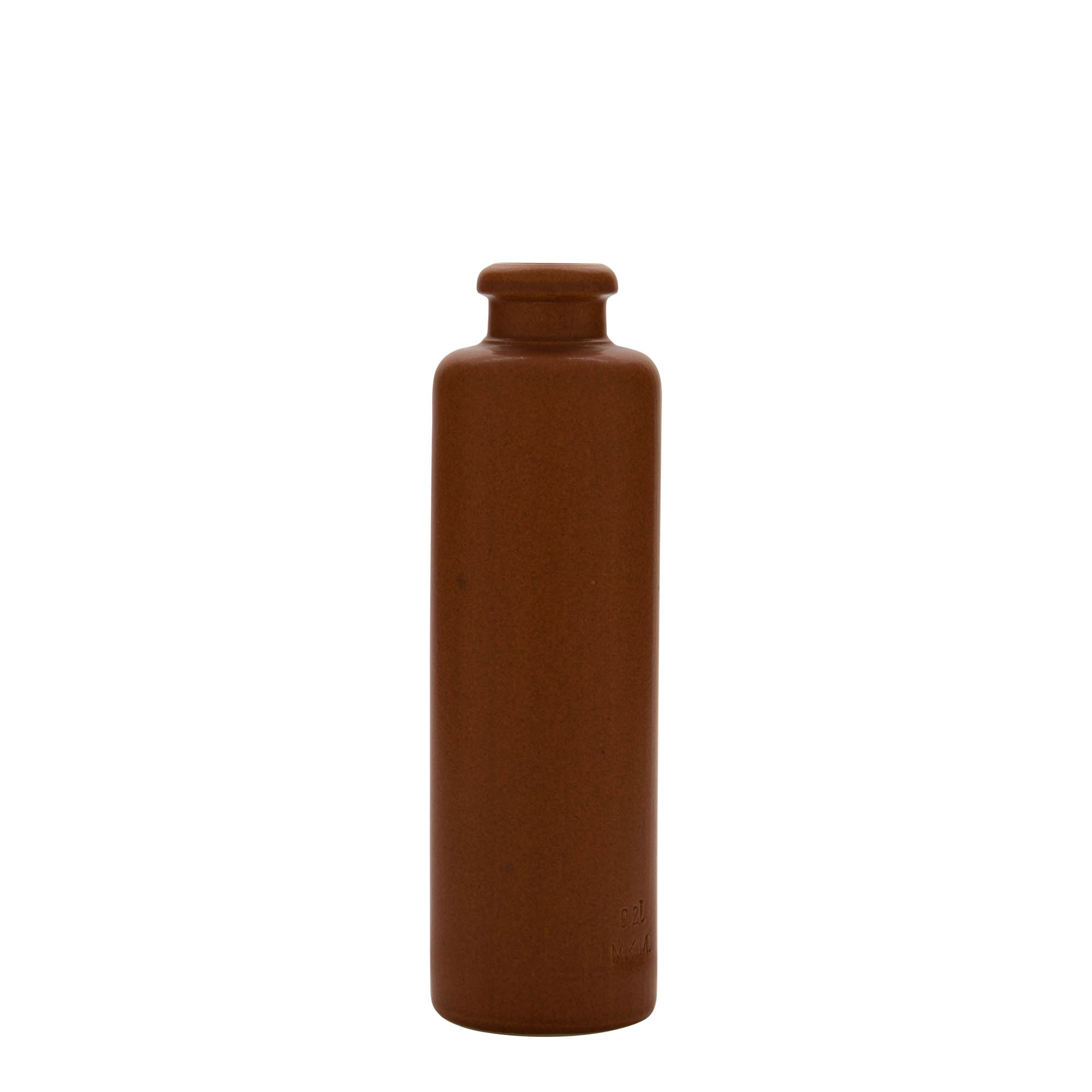 200 ml clay jug, stoneware, red-brown, opening: cork