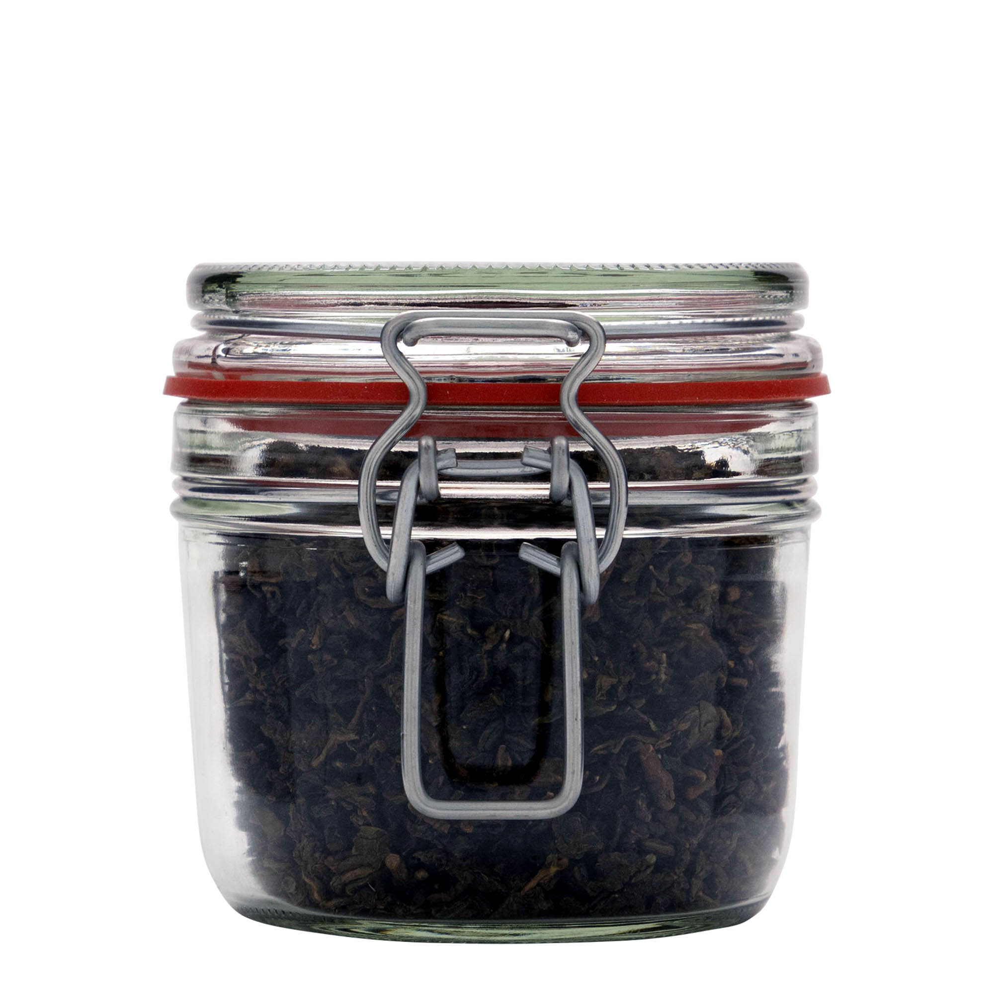 400 ml flat wire bail jar, opening: wire bail closure
