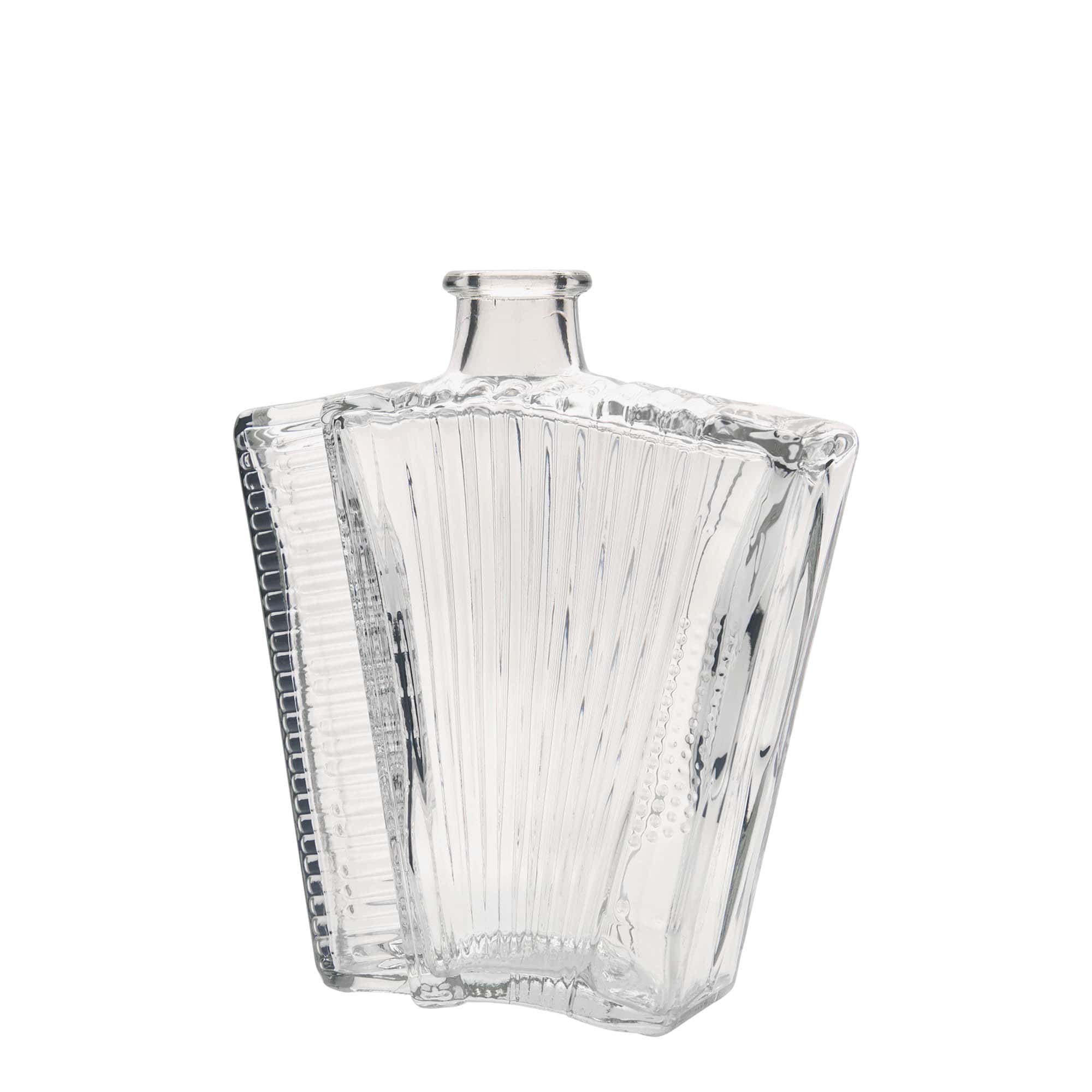 500 ml glass bottle 'Accordion', opening: cork