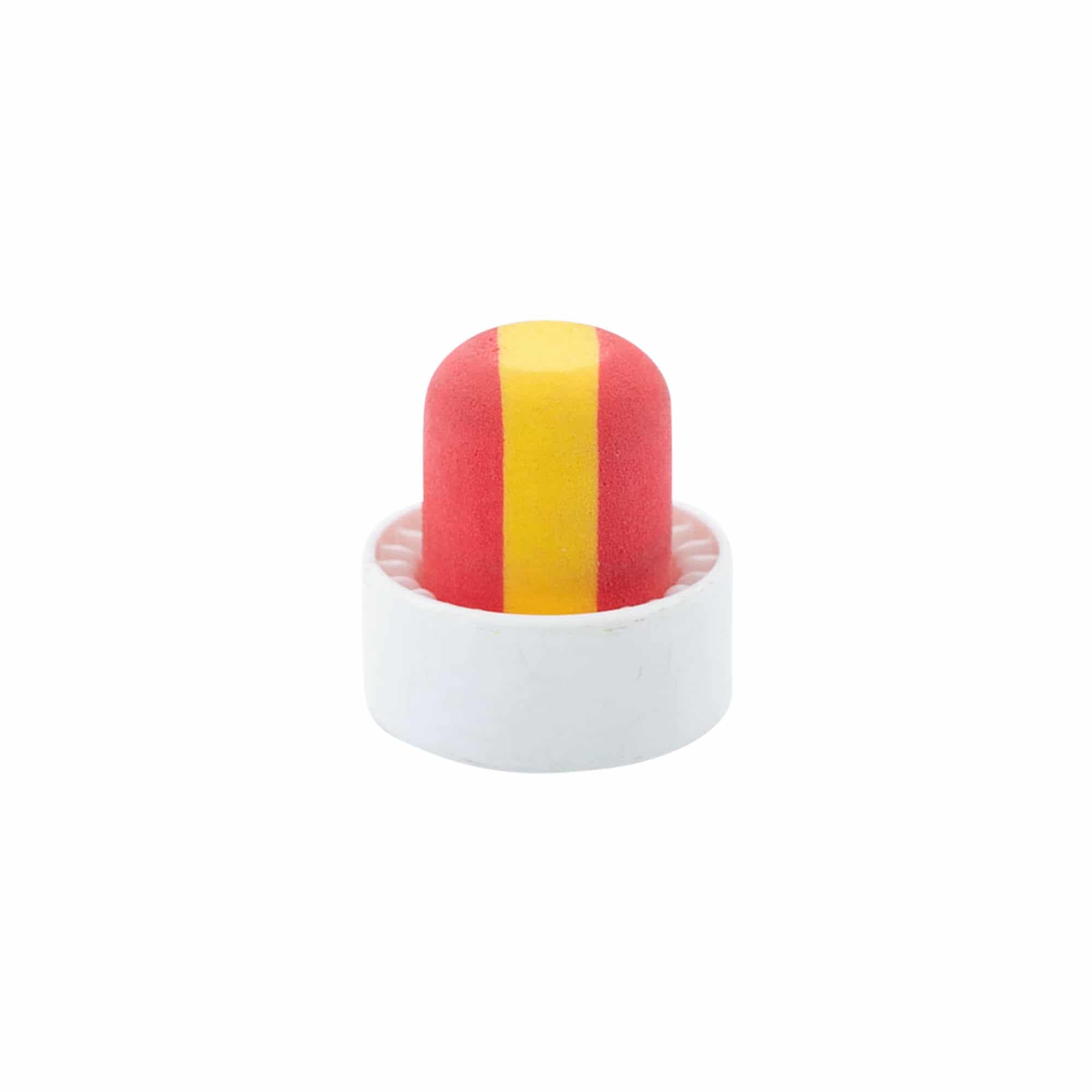 Handle corks 19 mm 'Spain', plastic, multicoloured, for opening: cork