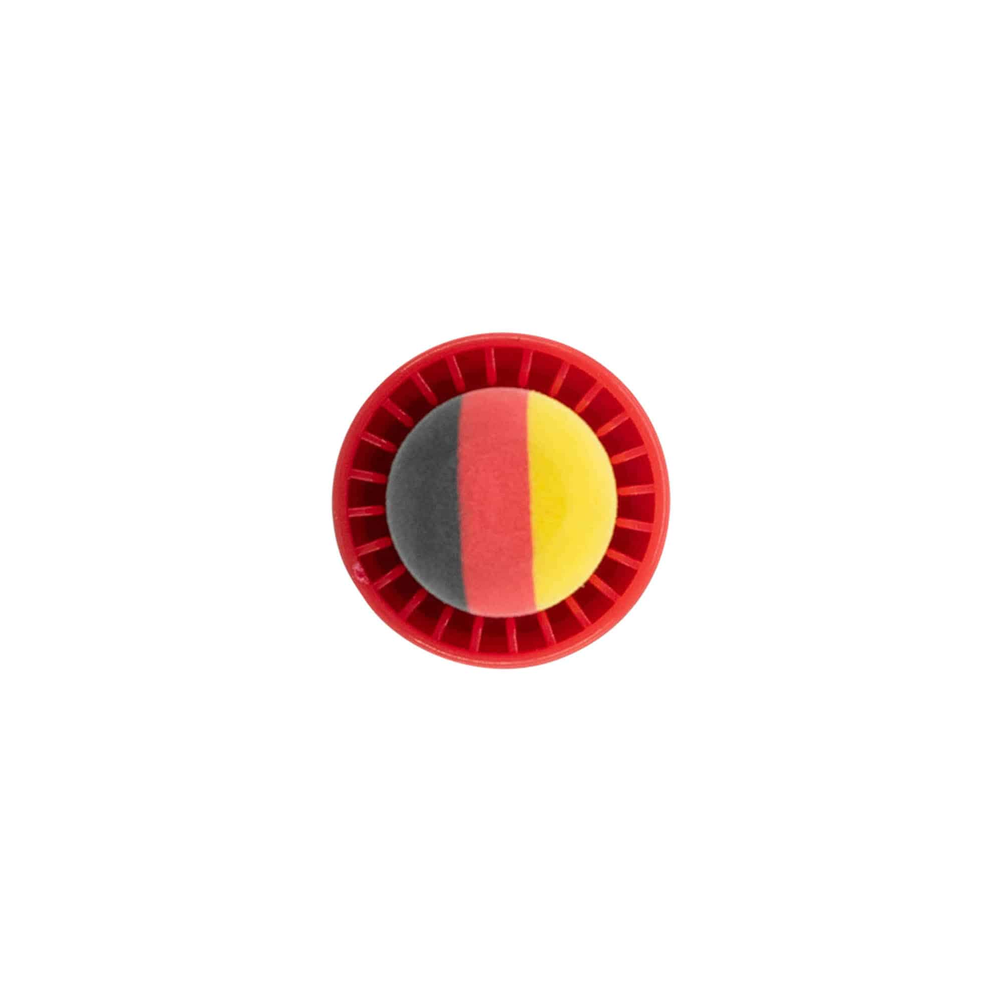 Handle cork 19 mm 'Germany', plastic, multicoloured, for opening: cork Handle cork 19 mm 'Germany', plastic, multicoloured, for opening: cork