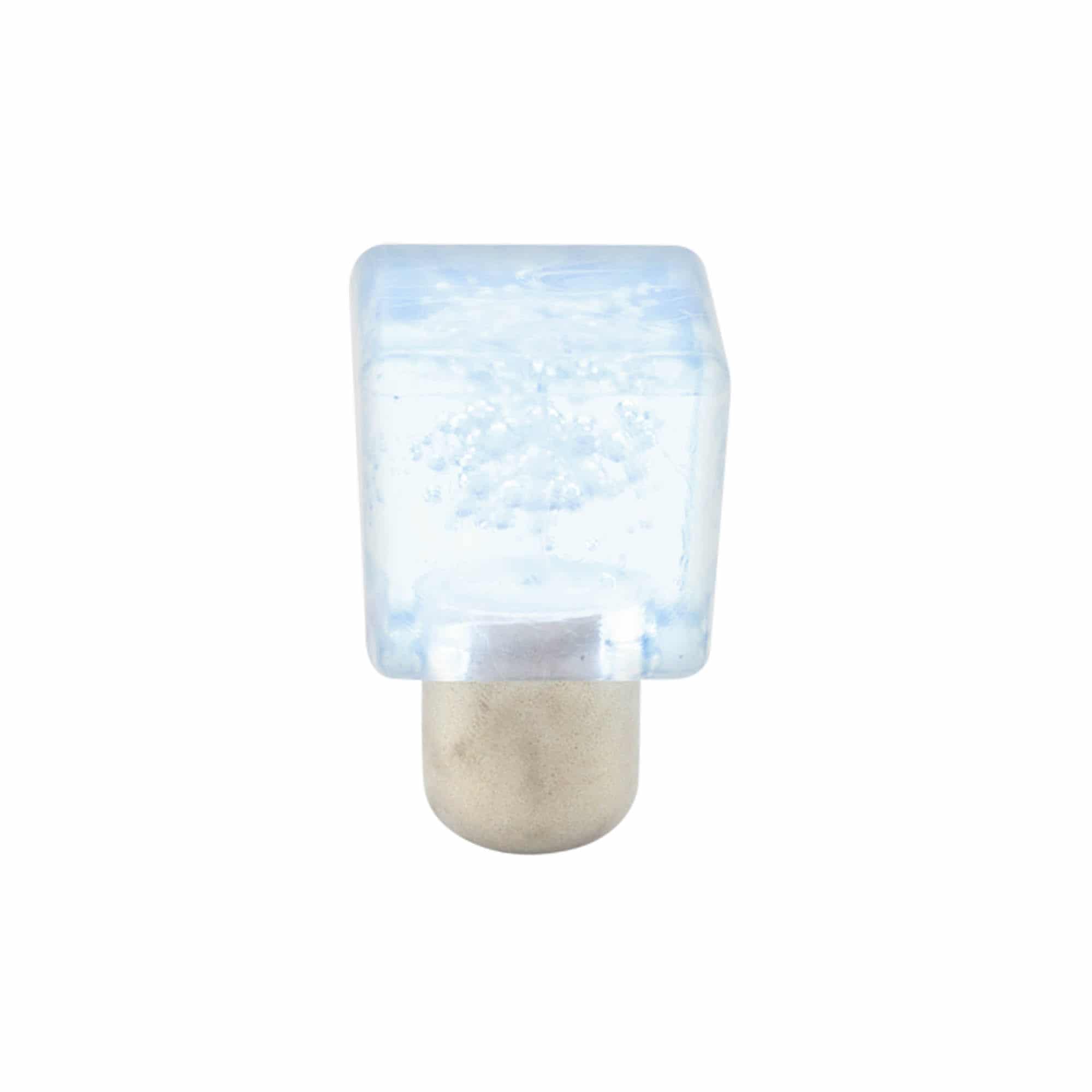 19 mm mushroom cork ‘Ice Cube’, plastic, blue, for opening: cork