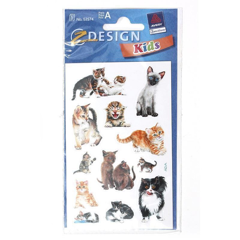 Zweckform Stickers 'Cats', paper, multicoloured Zweckform Stickers 'Cats', paper, multicoloured