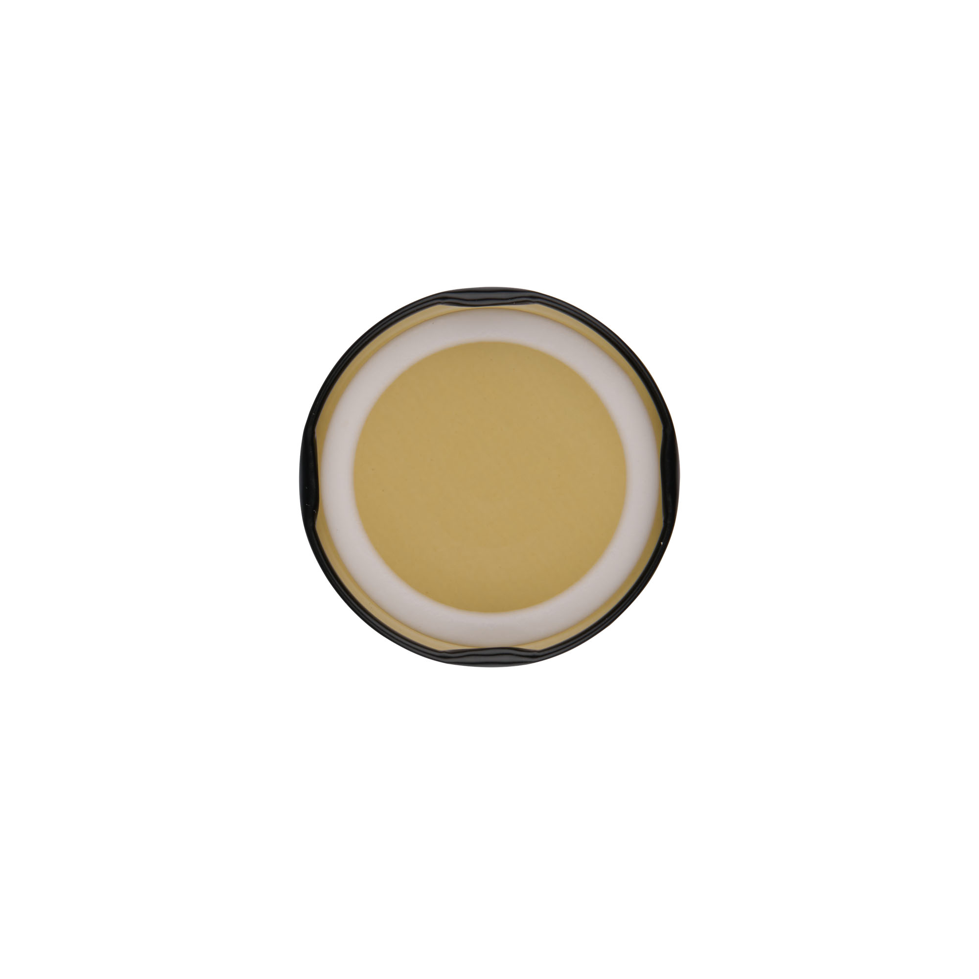 Twist-off lid, tinplate, black, for opening: TO 58 Twist-off lid, tinplate, black, for opening: TO 58