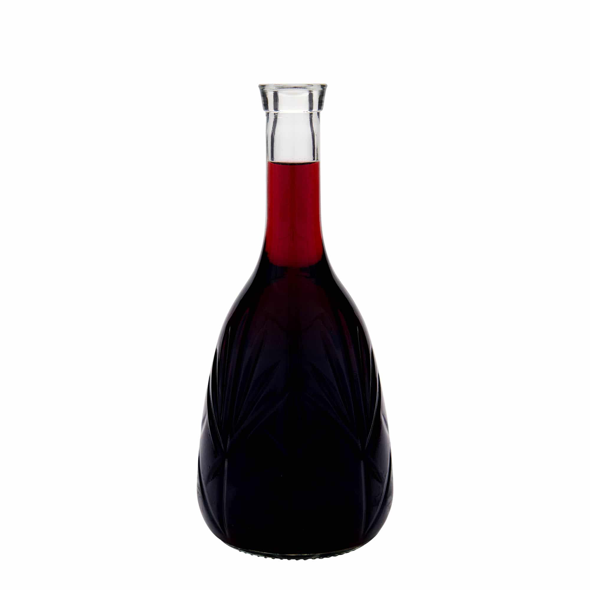 1,000 ml glass bottle 'Reliefa', closure: cork