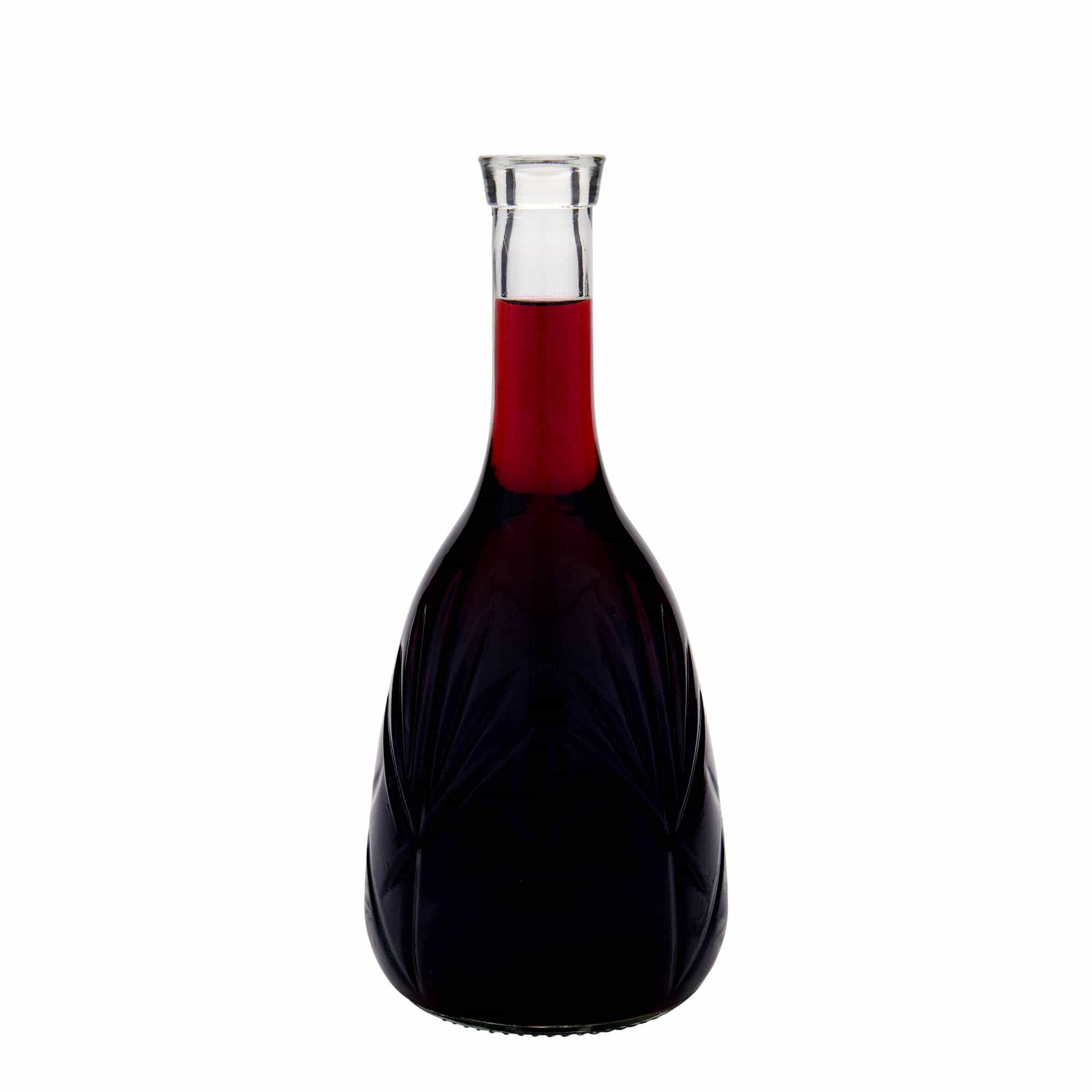 1,000 ml glass bottle 'Reliefa', opening: cork