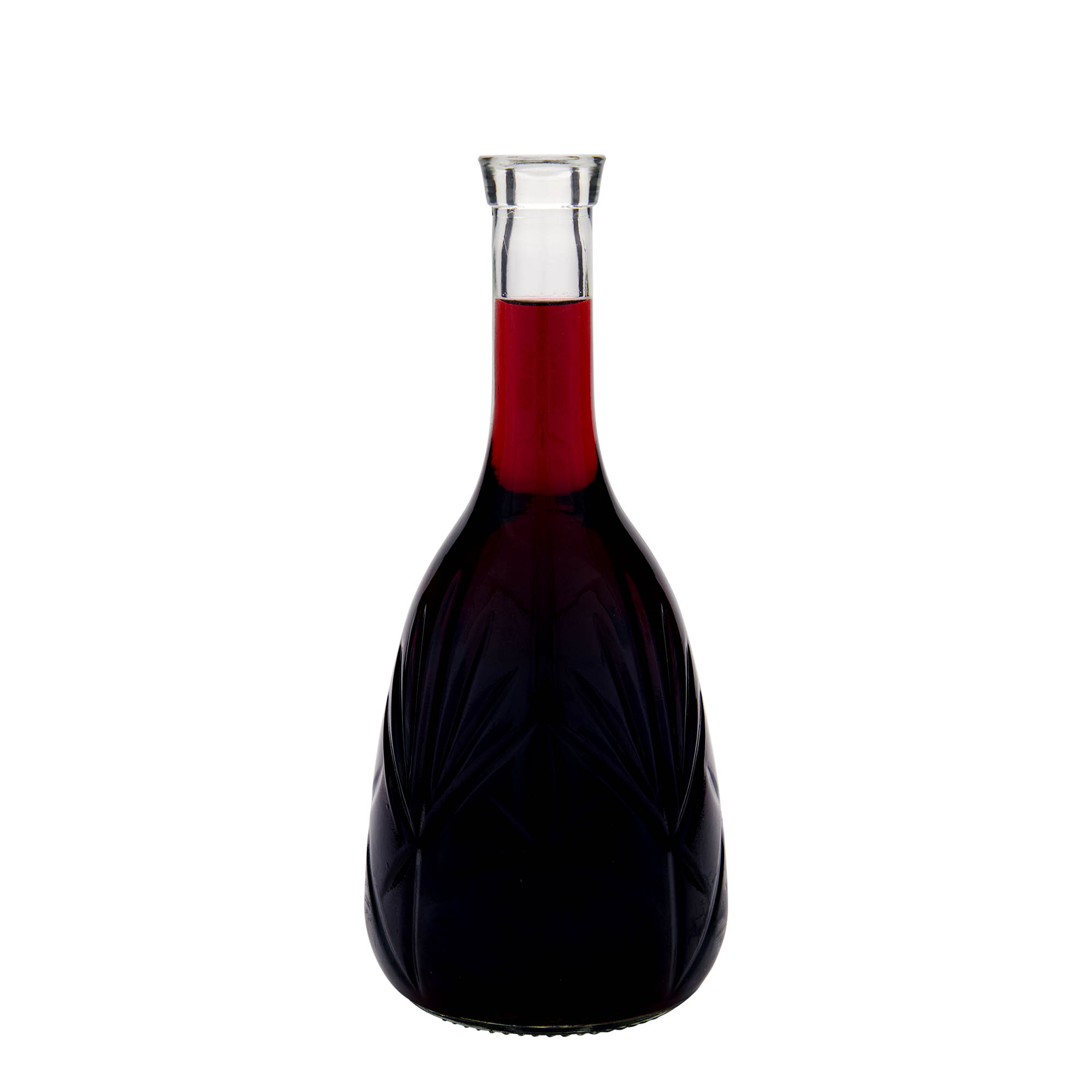 1,000 ml glass bottle ‘Reliefa’, opening: cork
