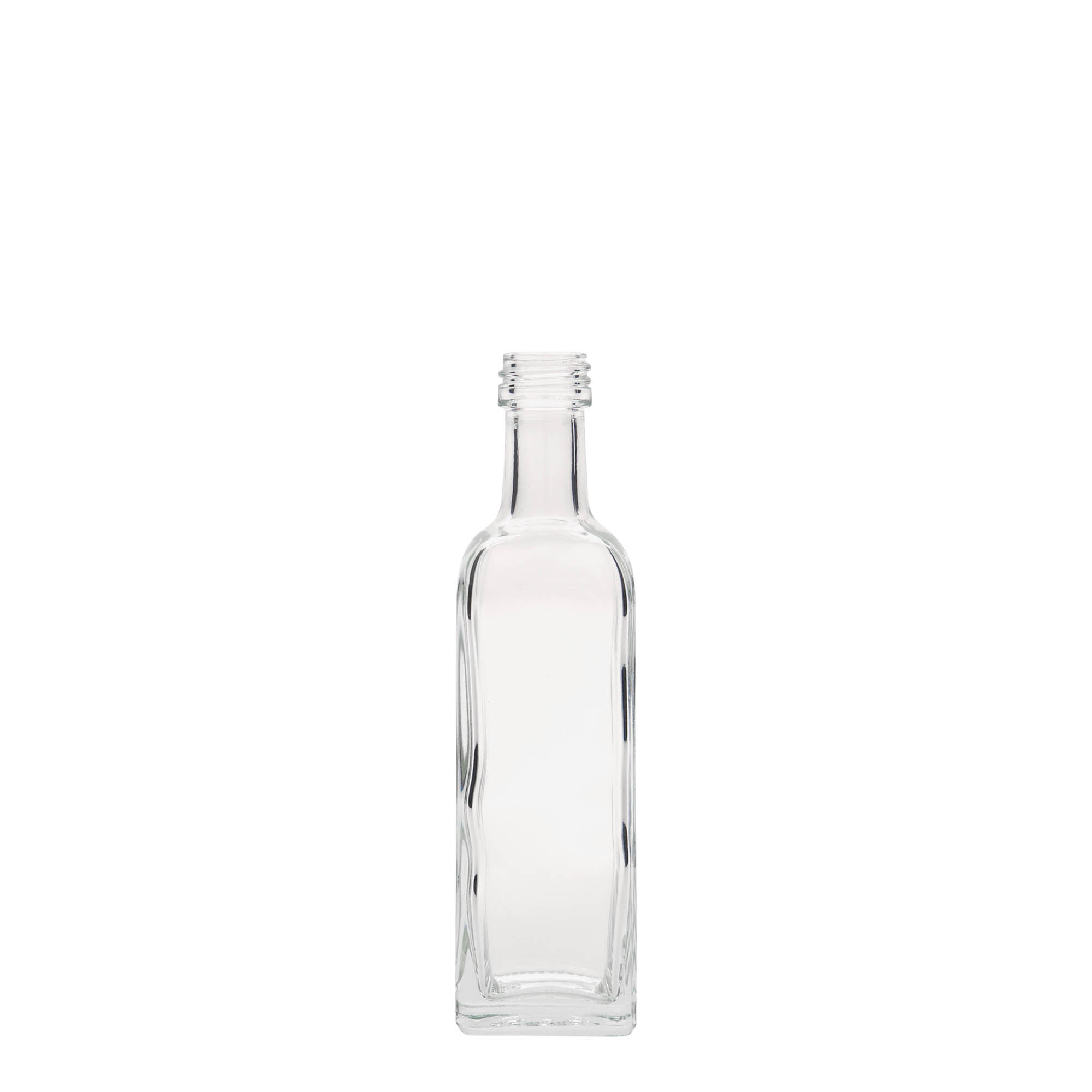 60 ml glass bottle 'Marasca', square, opening: PP 18