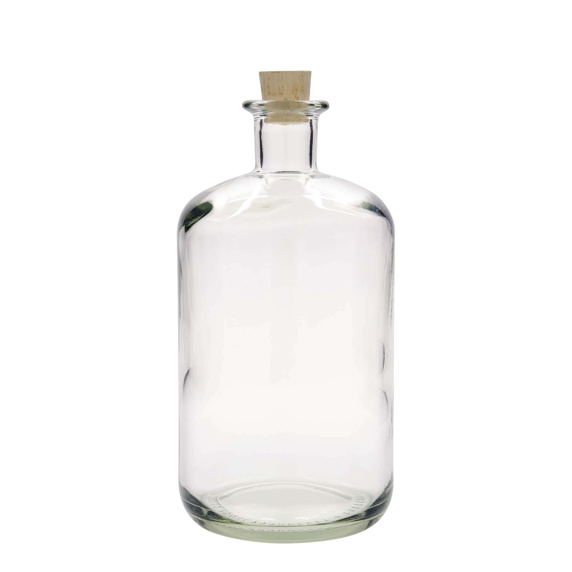 1,500 ml glass apothecary bottle, closure: cork