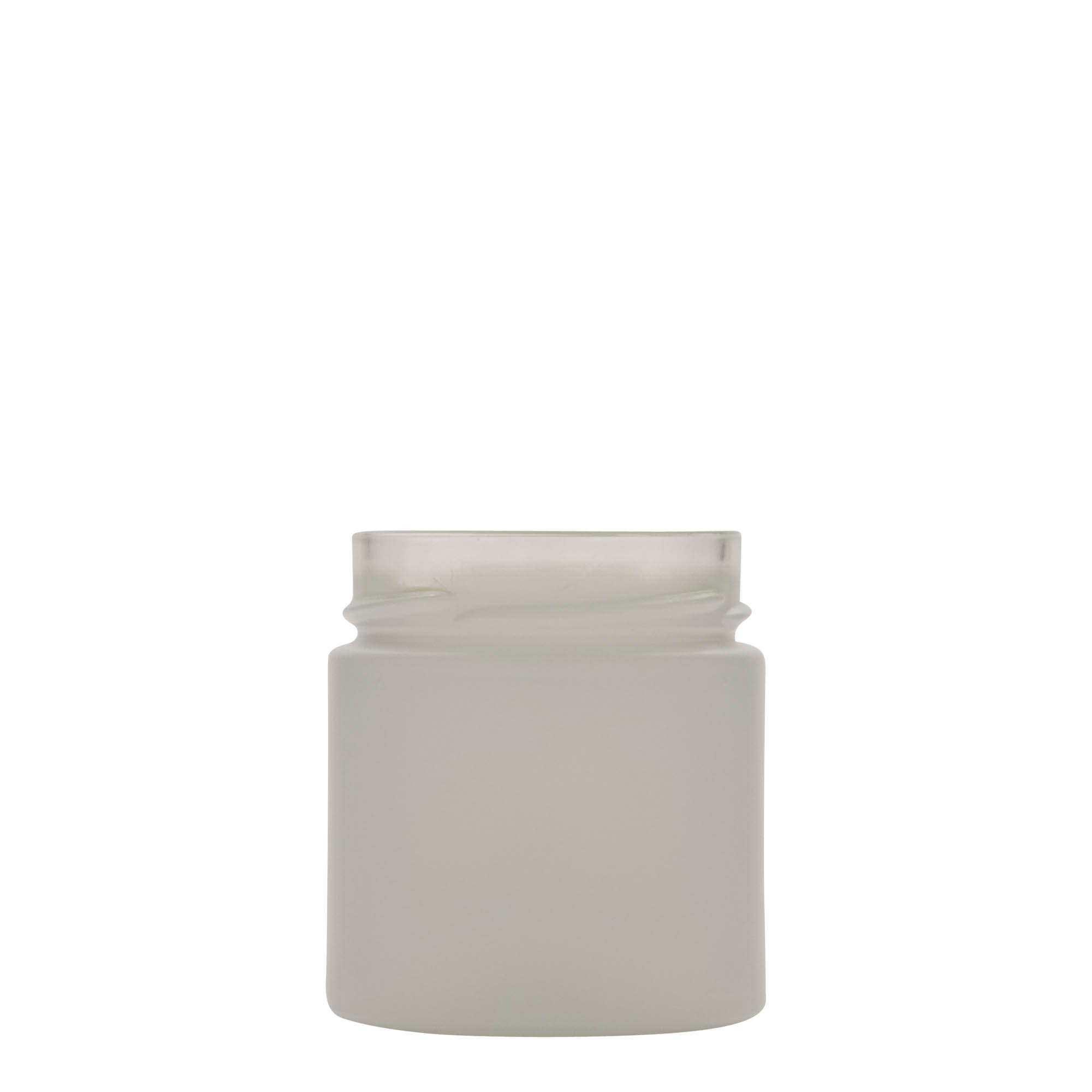 220 ml round jar 'Aurora', white, opening: Deep-Twist-Off (DTO 66)