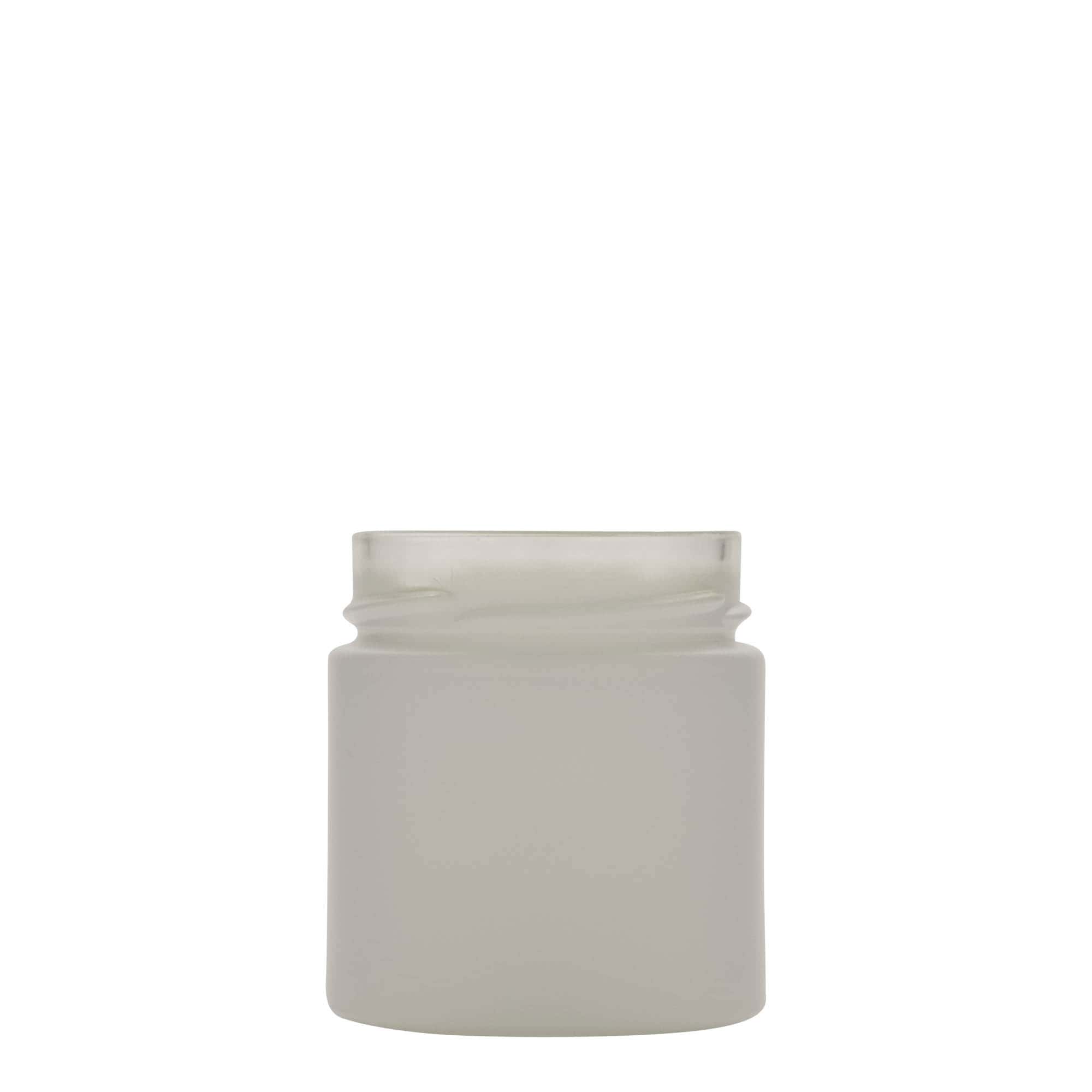 220 ml round jar 'Aurora', white, opening: Deep-Twist-Off (DTO 66)