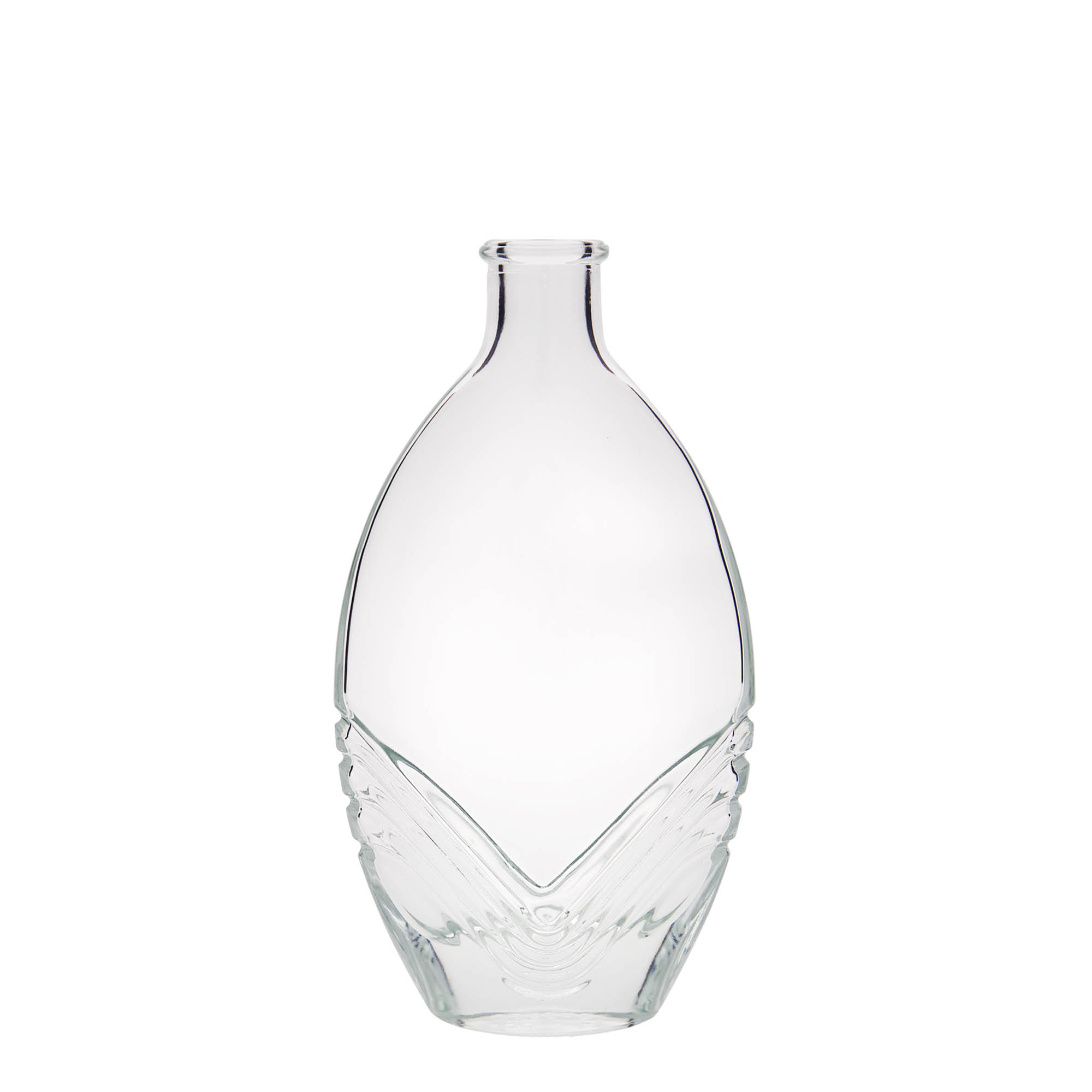 200 ml glass bottle 'Florence', oval, opening: cork