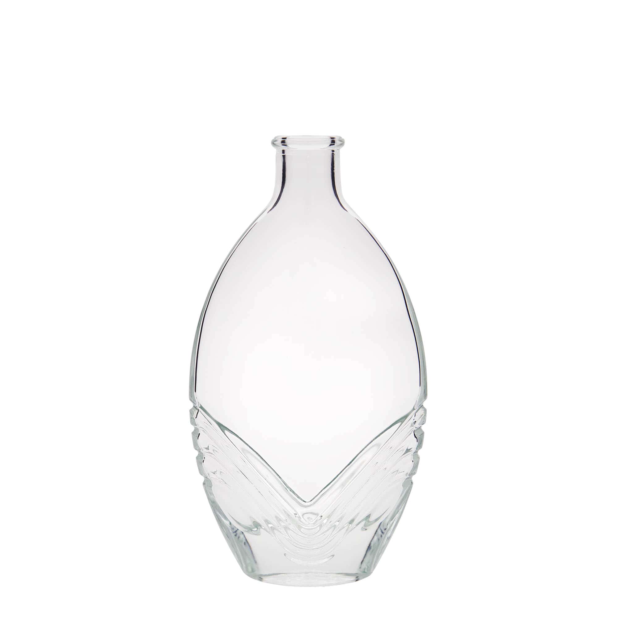 200 ml glass bottle 'Florence', oval, opening: cork