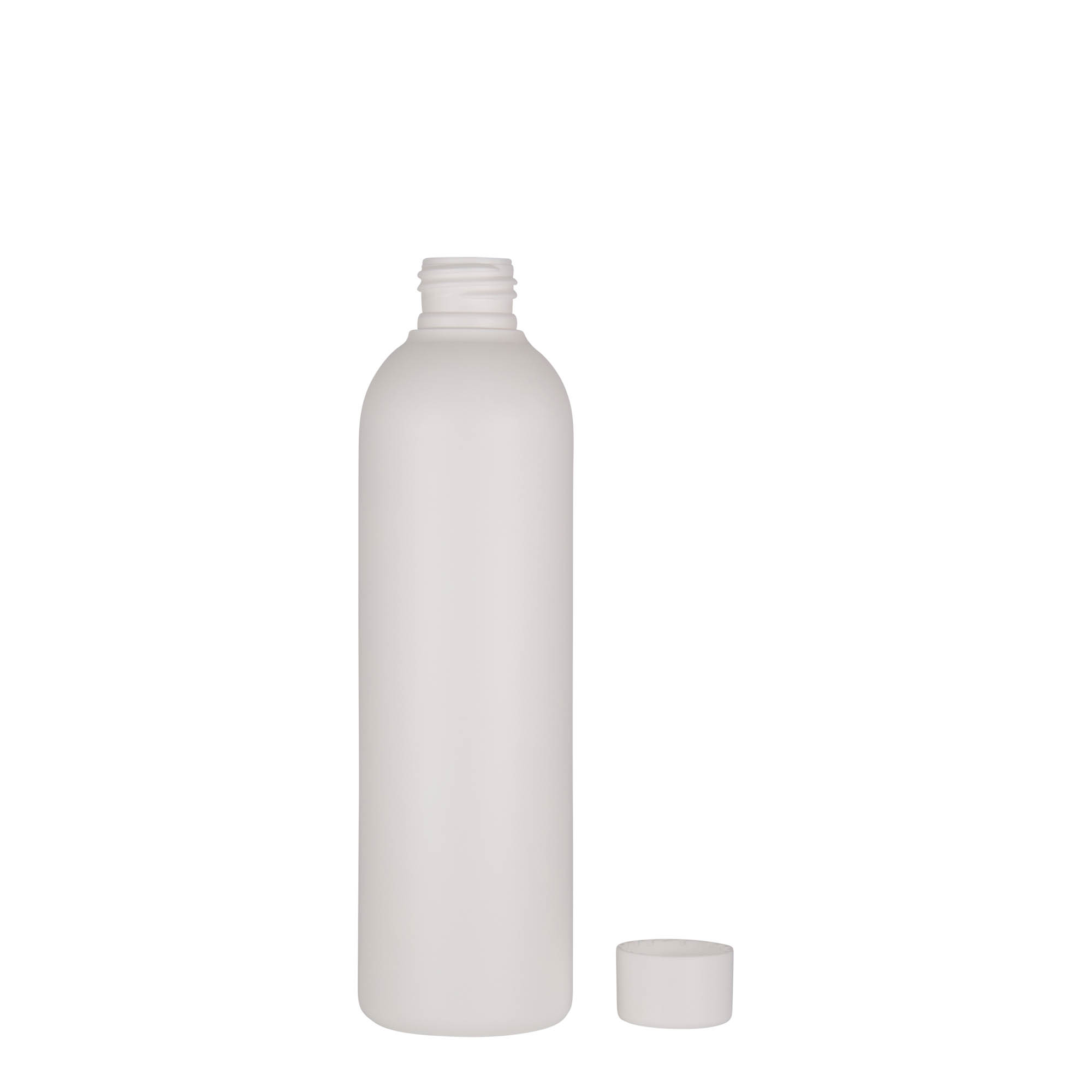 250 ml plastic bottle 'Tuffy', HDPE, white, opening: 24/410