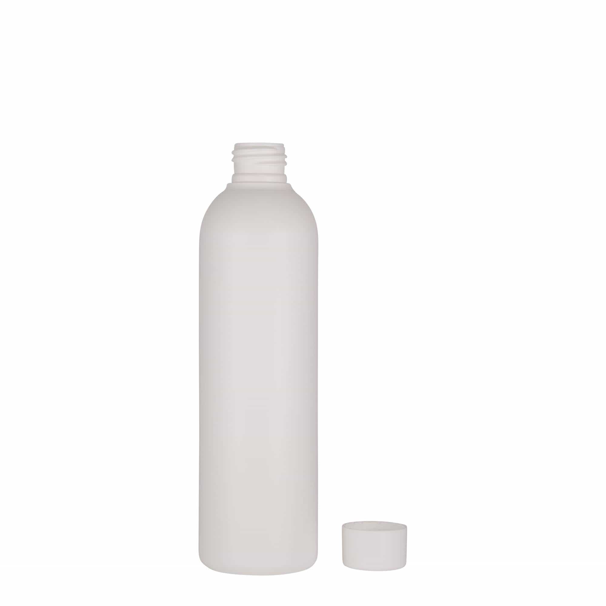 250 ml plastic bottle 'Tuffy', HDPE, white, opening: 24/410