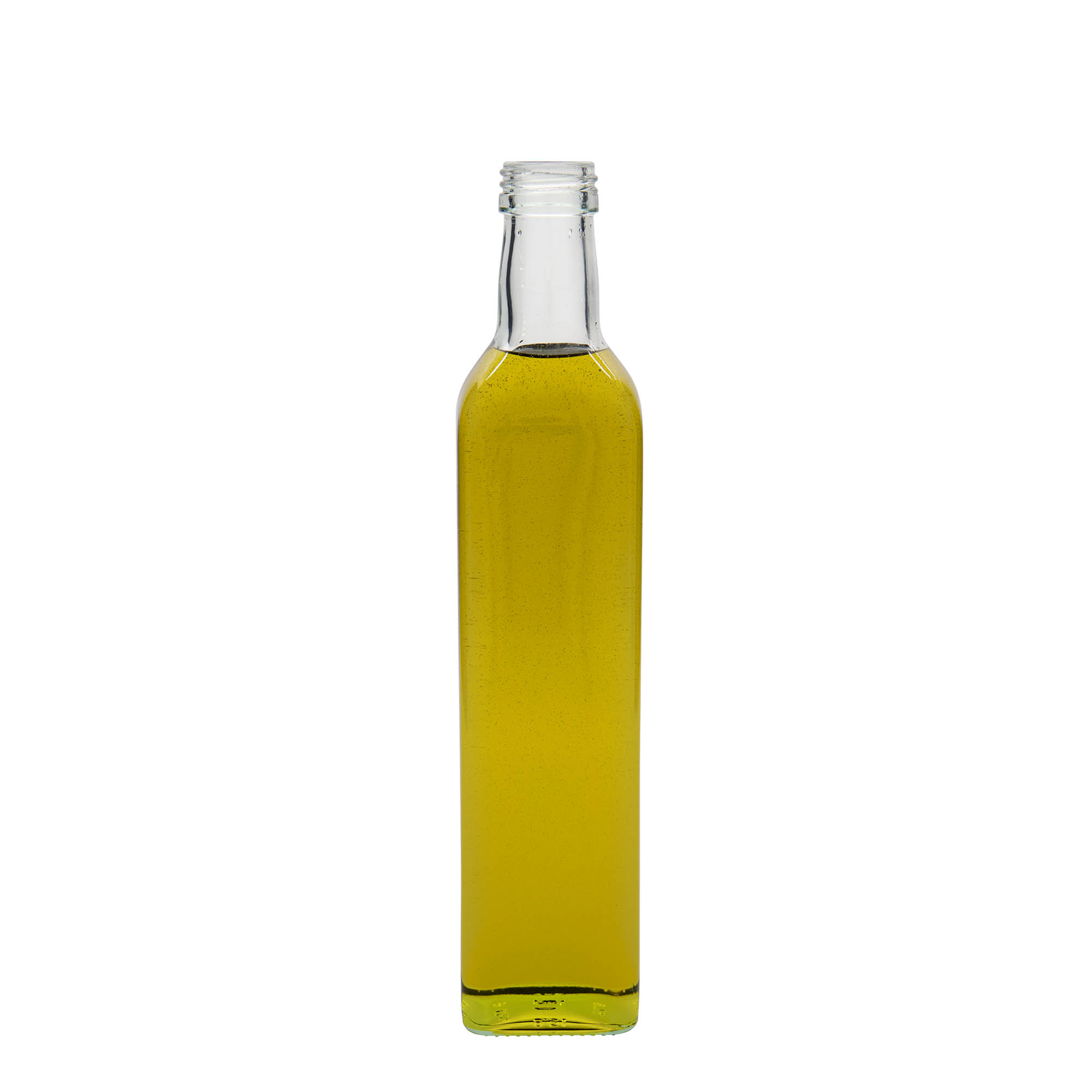 500 ml glass bottle ‘Marasca’, square, opening: PP 31.5