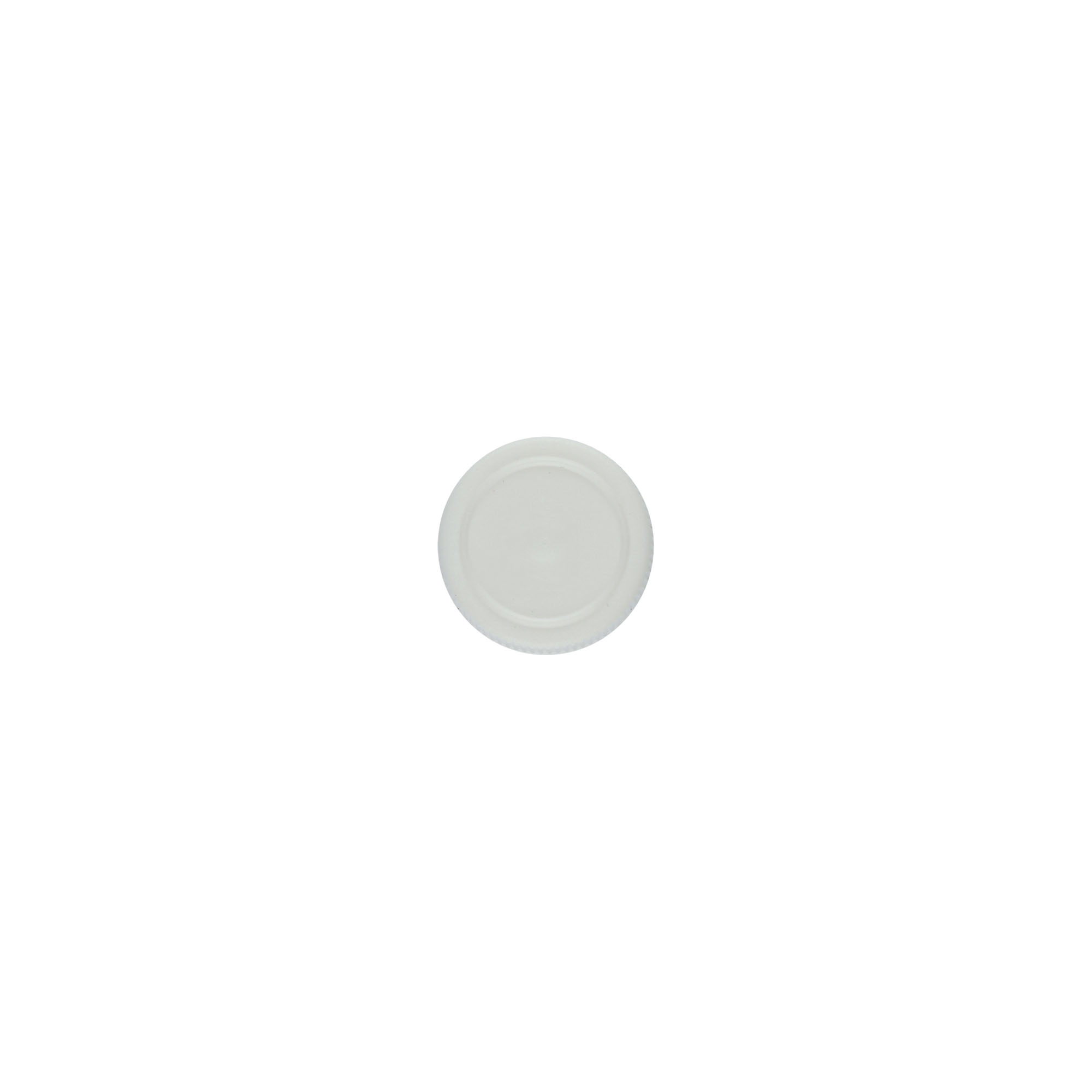 Screw cap for PET tubes, plastic, white Screw cap for PET tubes, plastic, white