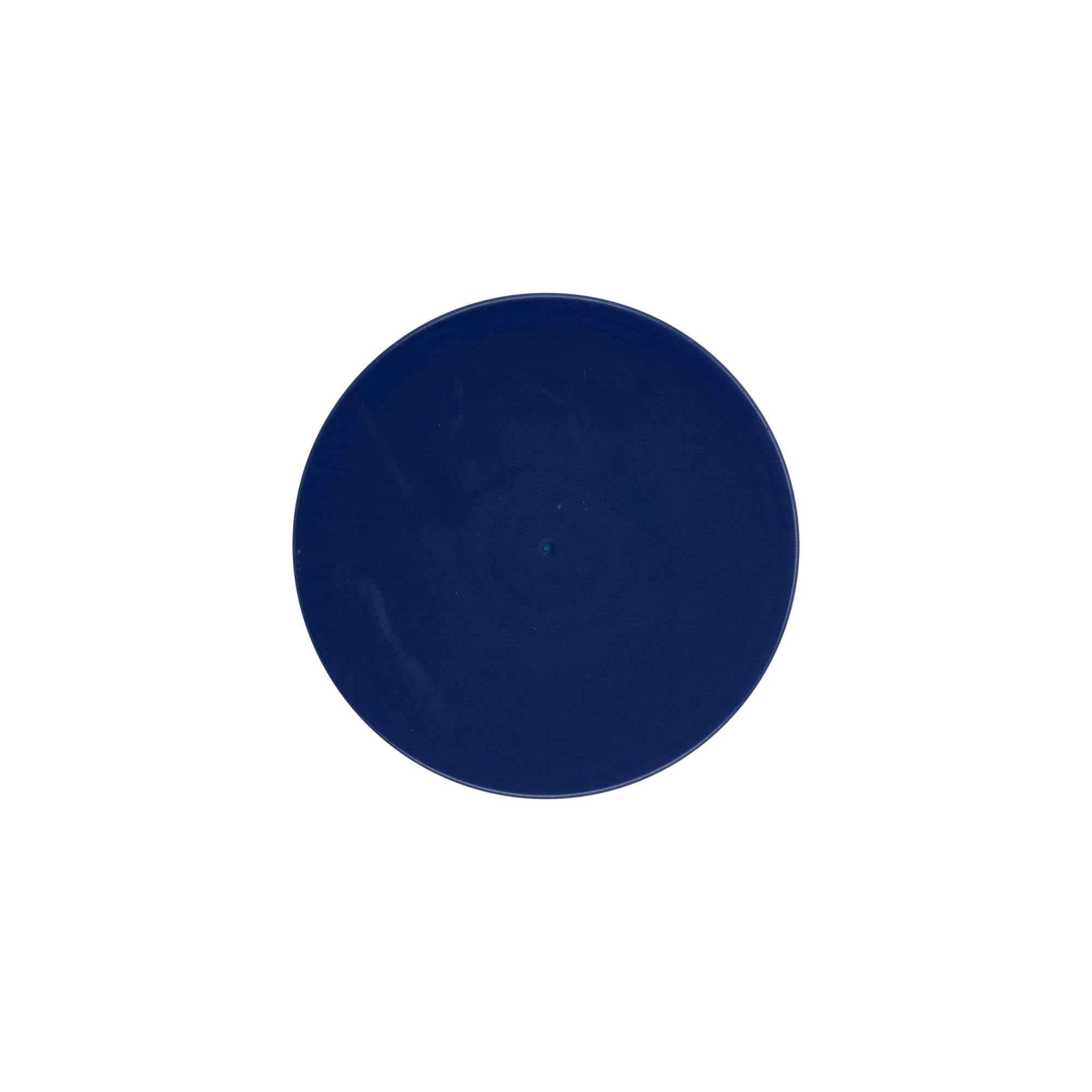 Slip lid for standard ceramic pot, HDPE plastic, blue
