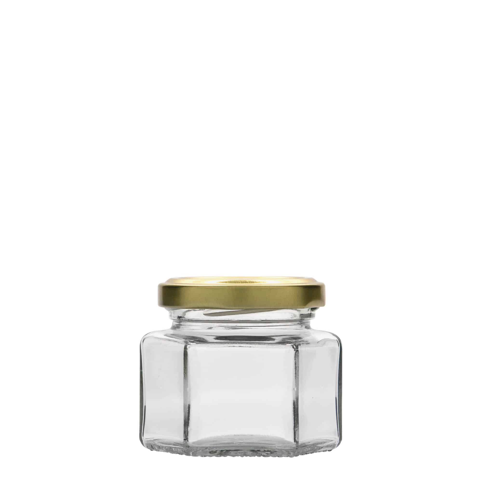106 ml hexagonal jar, closure: twist off (TO 53)