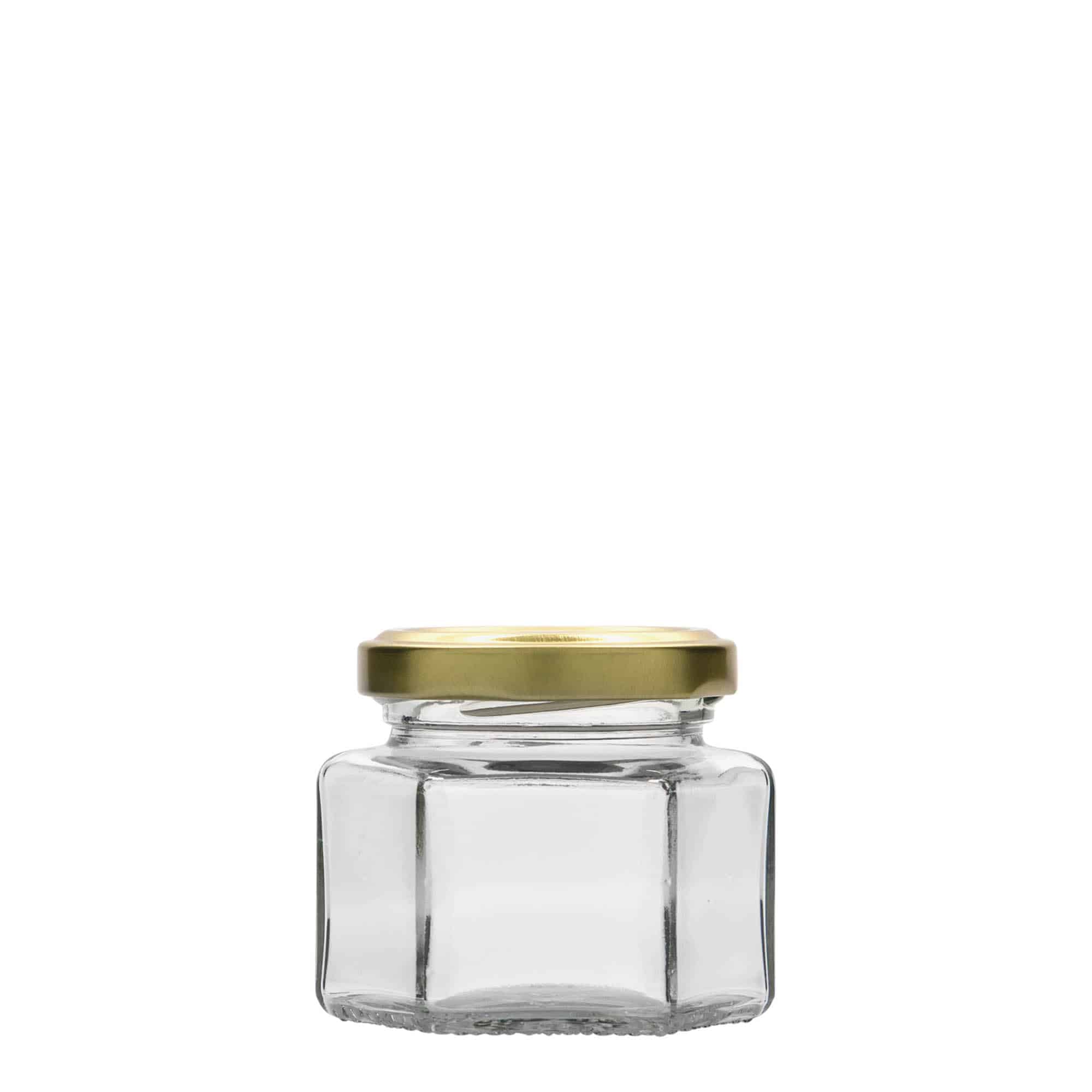 106 ml hexagonal glass, opening: twist-off (TO 53)