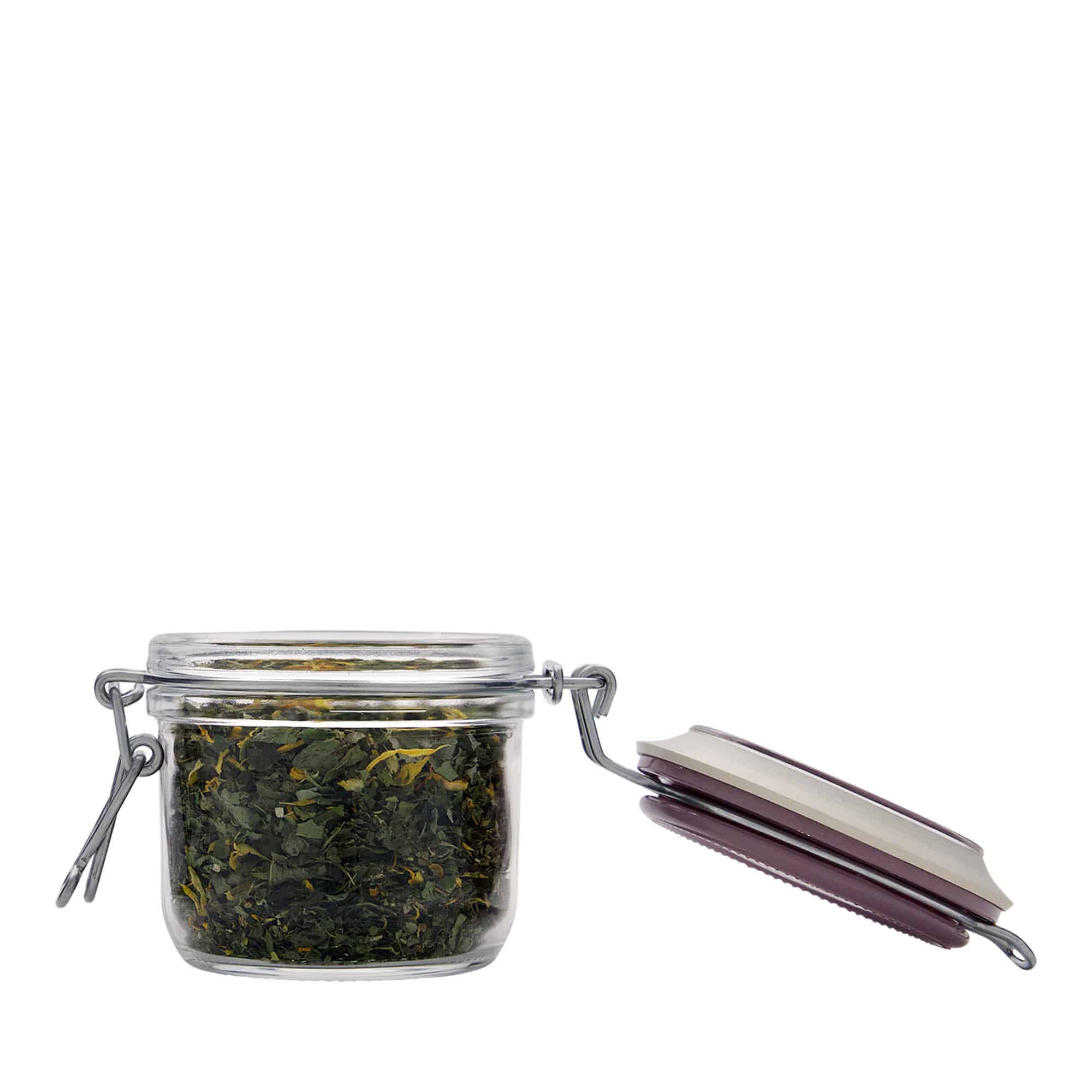 200 ml clip top jar 'Fido', violet, closure: clip top
