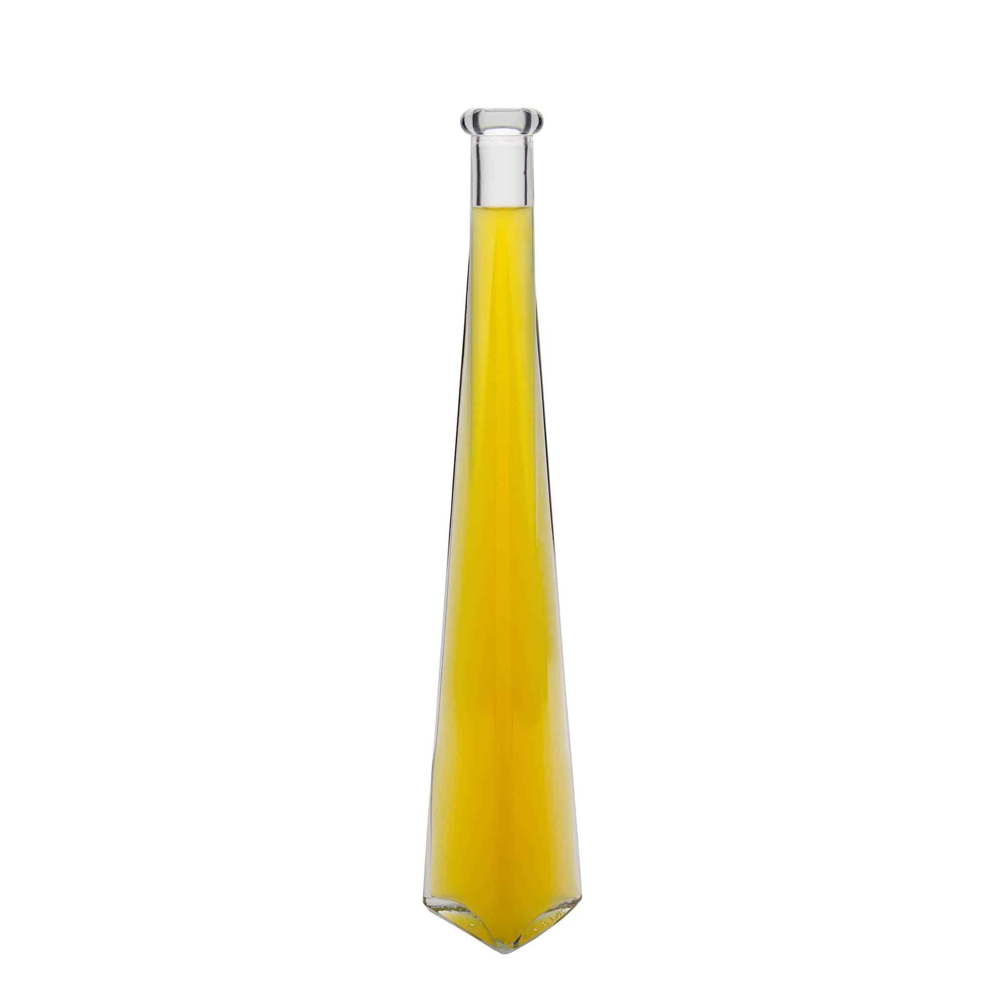 200 ml glass bottle 'Dama Triangolore', triangular, opening: cork 200 ml glass bottle 'Dama Triangolore', triangular, opening: cork