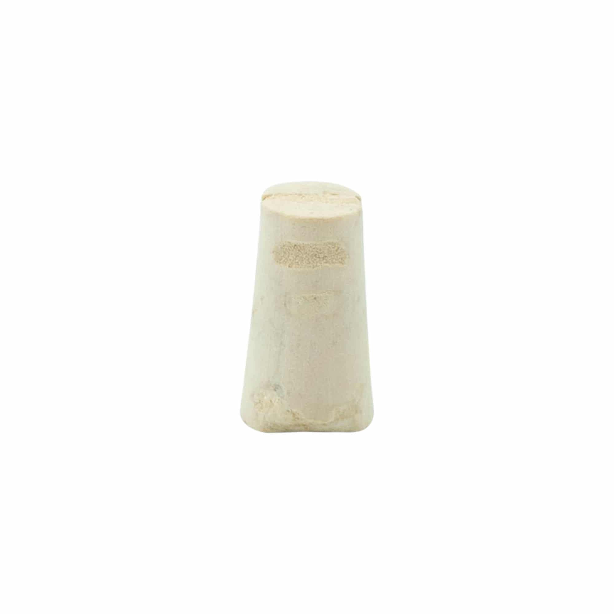 Tapered cork 9-12 x 22, natural cork, bleached, for opening: cork