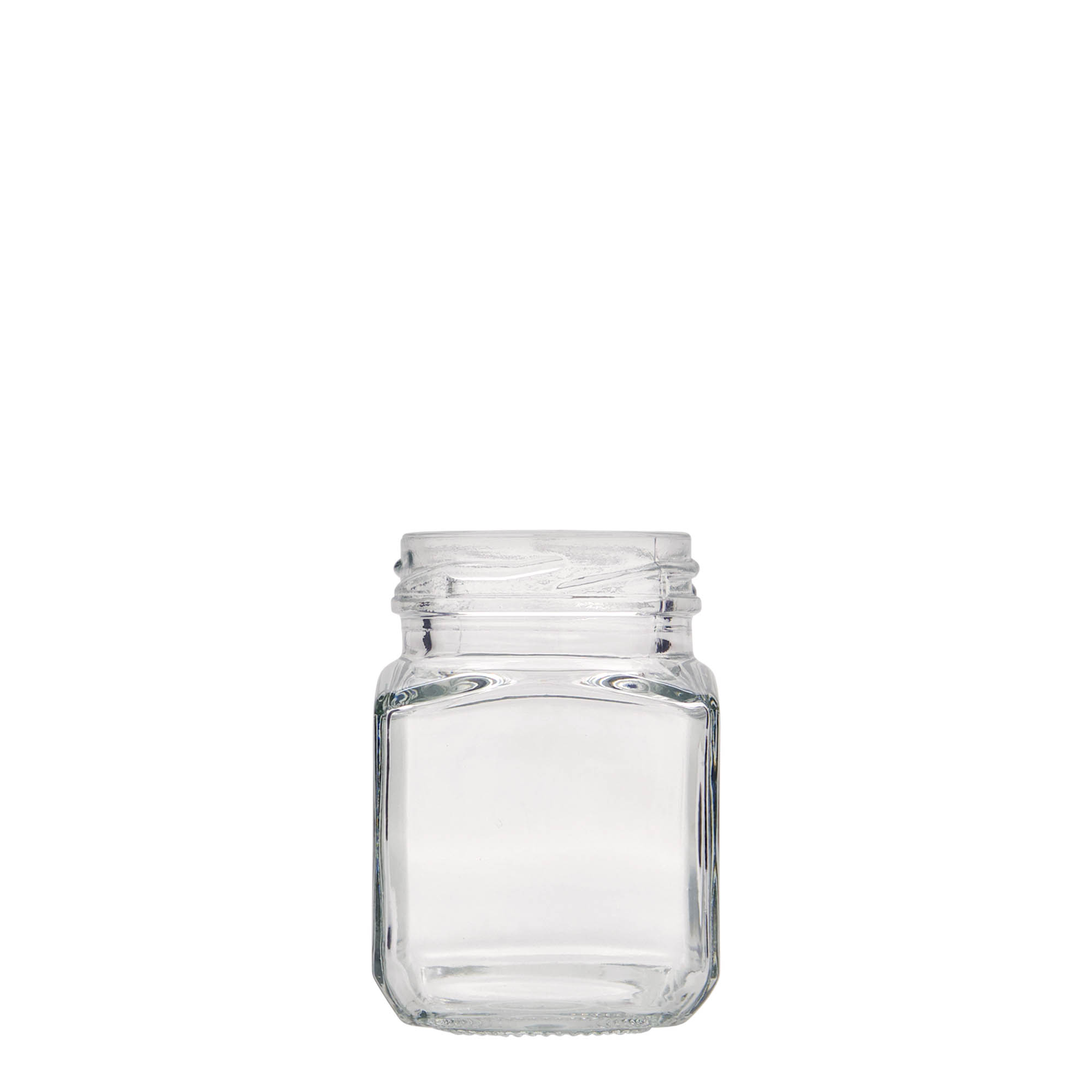 106 ml square glass, opening: twist-off (TO 48) 106 ml square glass, opening: twist-off (TO 48)