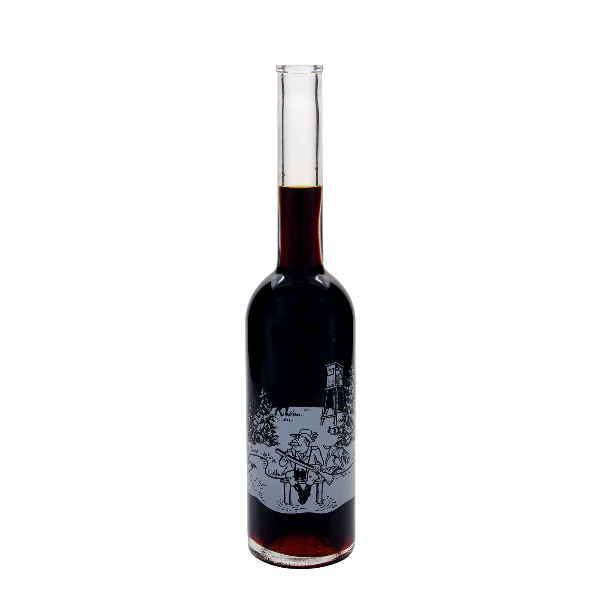 500 ml glass bottle 'Opera', design: hunter, opening: cork