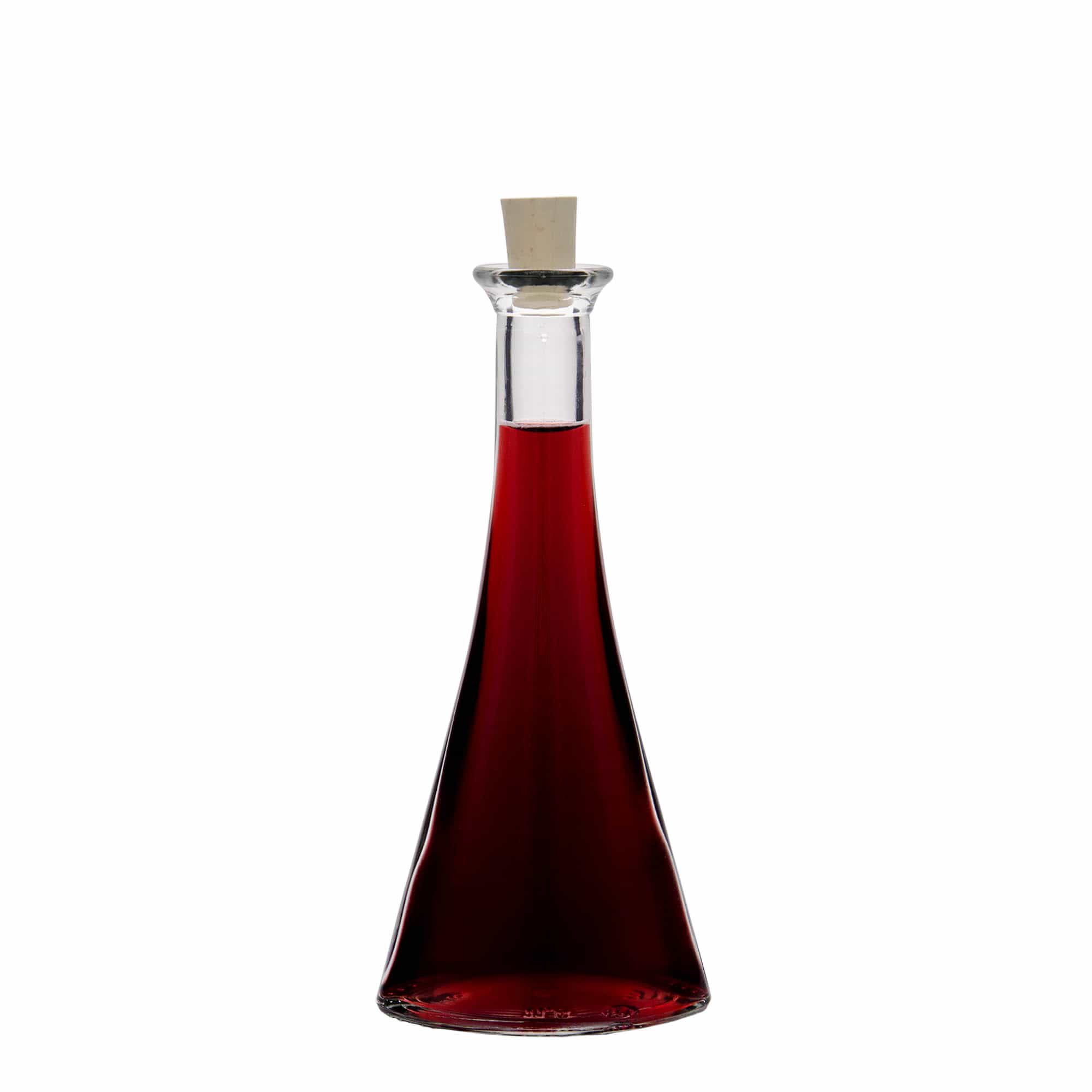 100 ml glass bottle 'Veronica', half-round, opening: cork