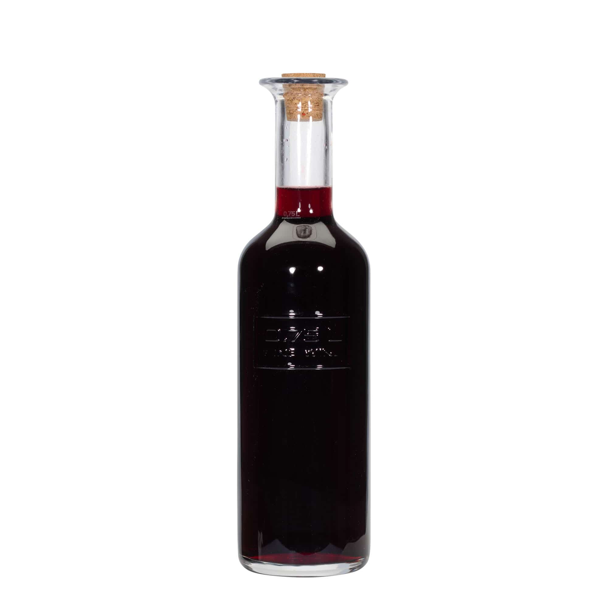 750 ml glass bottle 'Optima Fine Wine', neck: cork