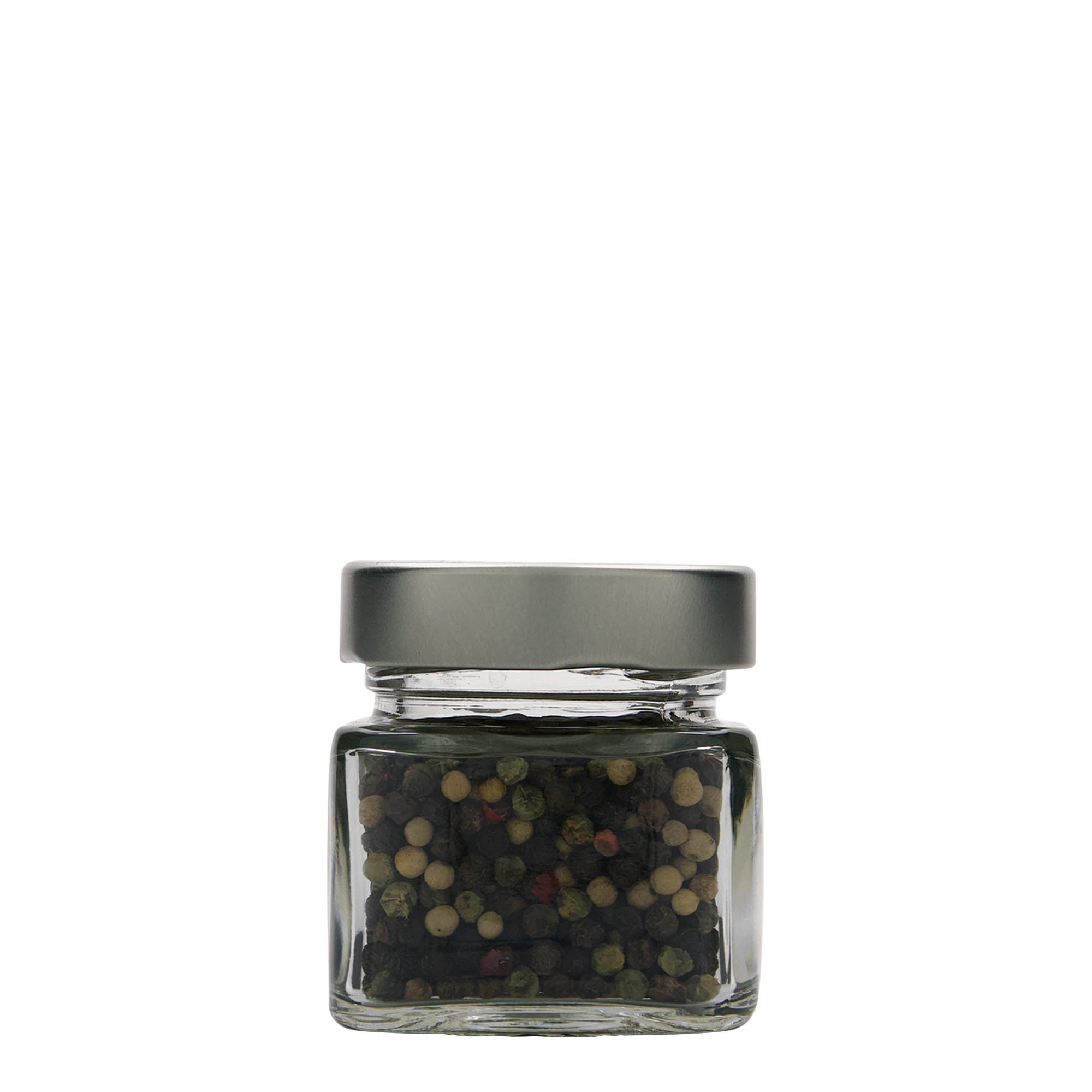 106 ml square glass 'Ikarus', opening: Deep-Twist-Off (DTO 58) 106 ml square glass 'Ikarus', opening: Deep-Twist-Off (DTO 58)