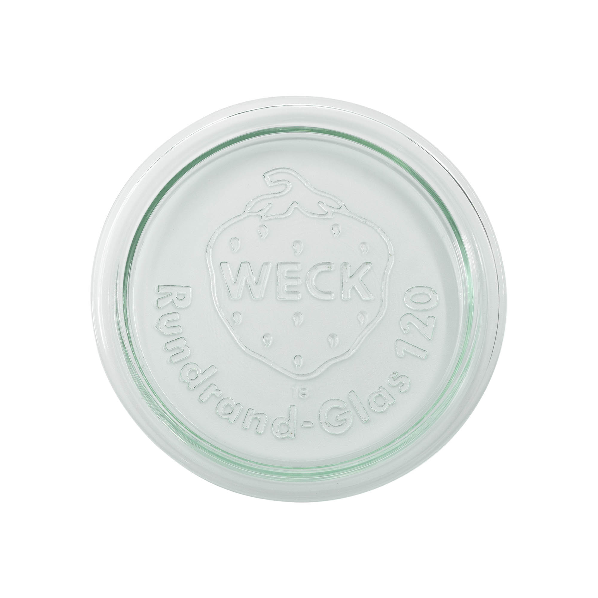 WECK glass lid round rim, for opening: RR120