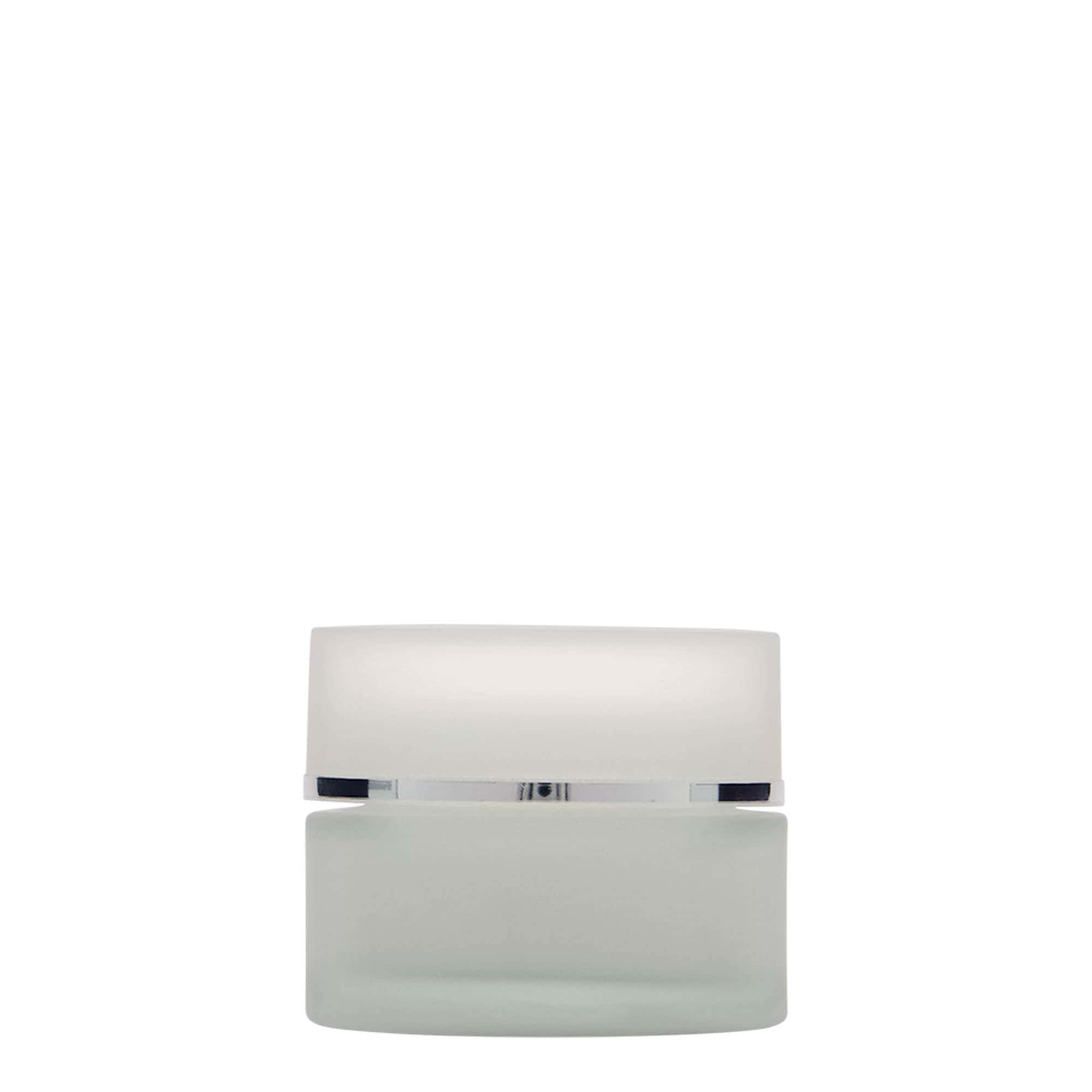 50 ml jar 'Platinum Edition', glass, frosted, opening: screw cap