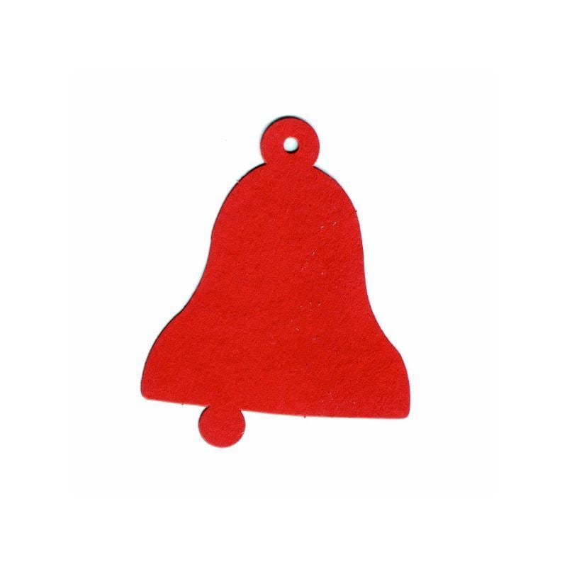 Swing tag, bell, red