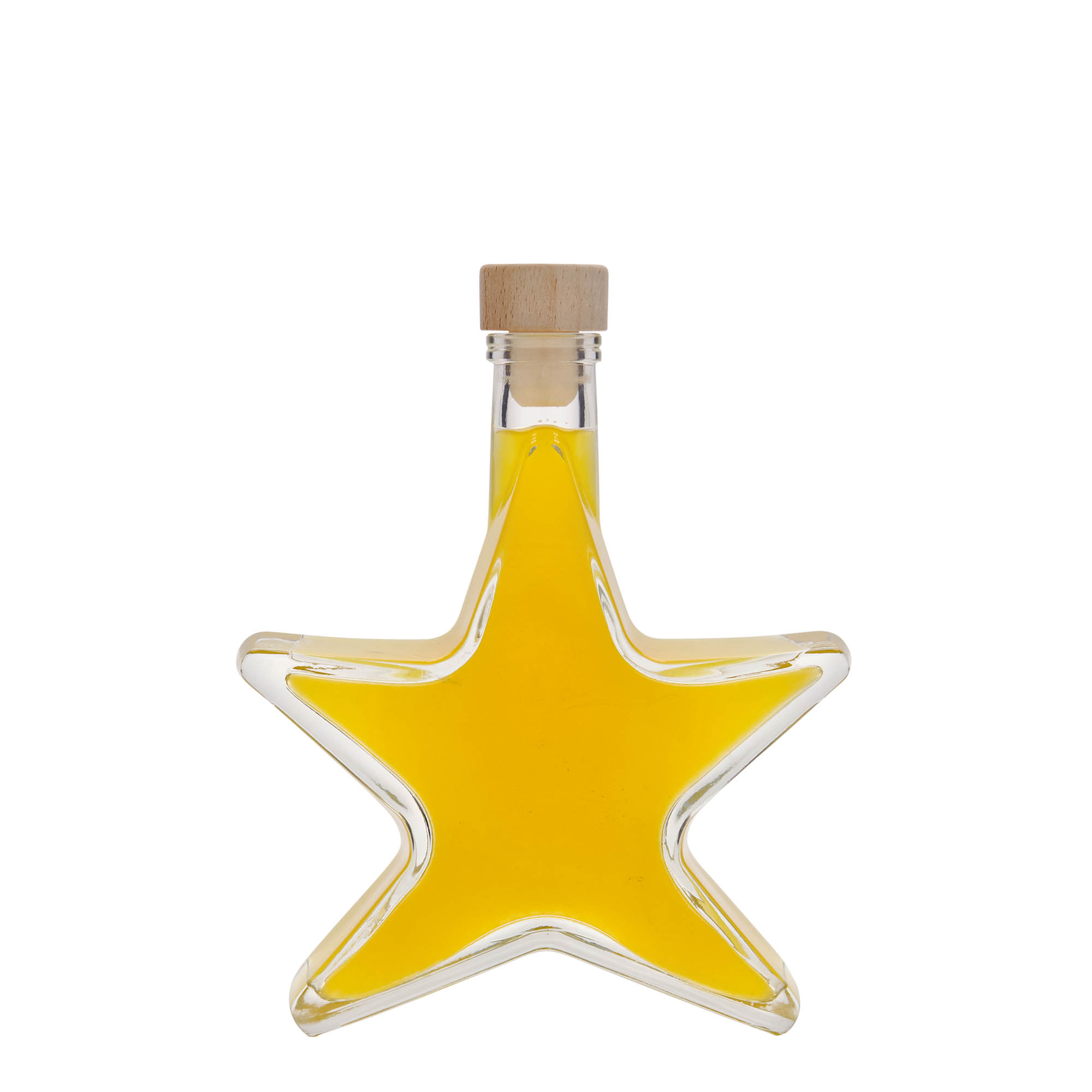 200 ml glass bottle 'Star', opening: cork 200 ml glass bottle 'Star', opening: cork