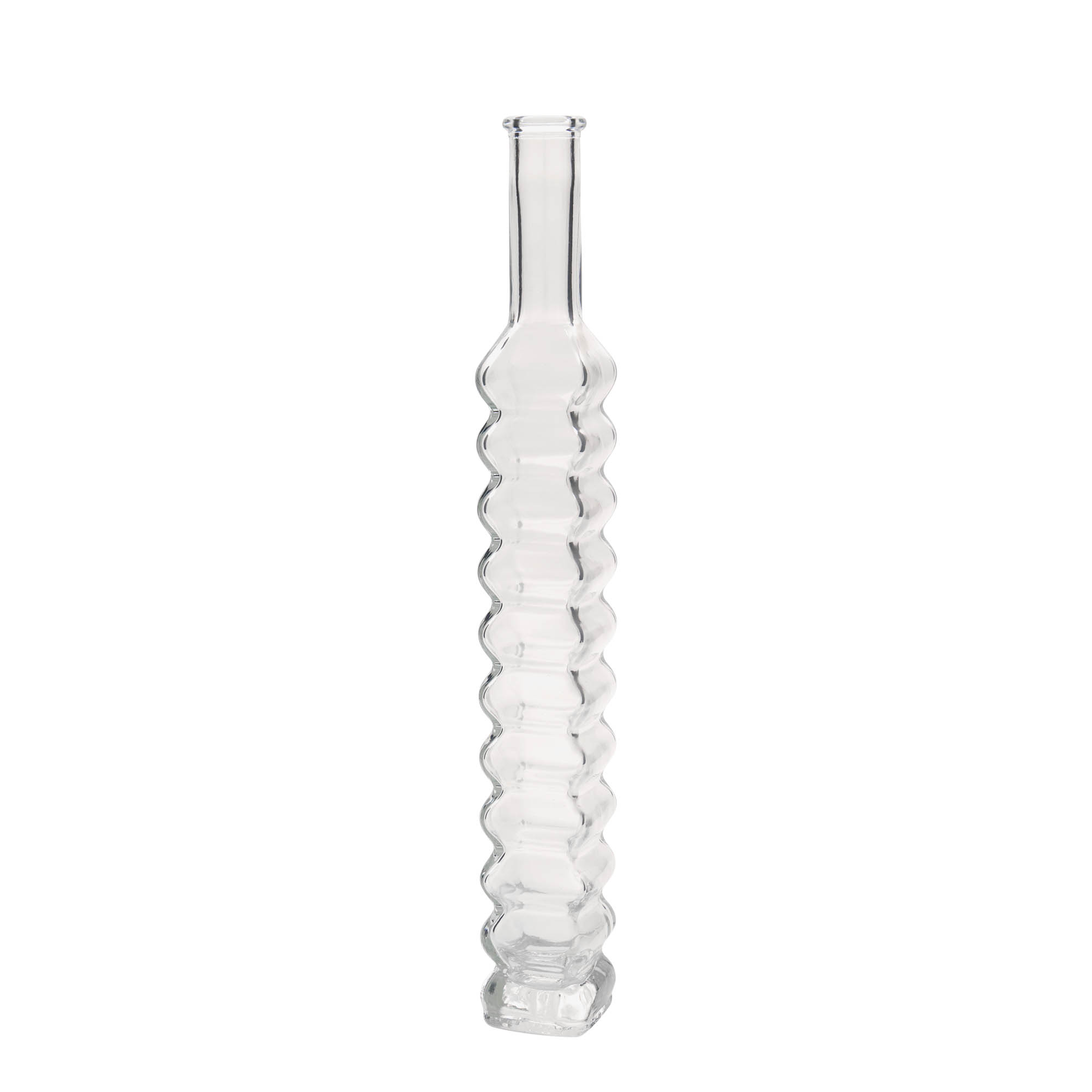 200 ml glass bottle 'Roma, square, opening: cork' 200 ml glass bottle 'Roma, square, opening: cork'