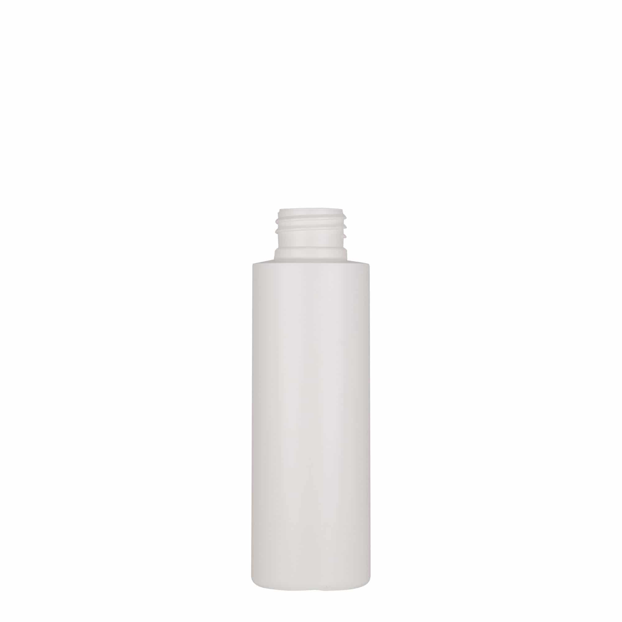 100 ml plastic bottle 'Pipe', green HDPE, white, opening: 24/410