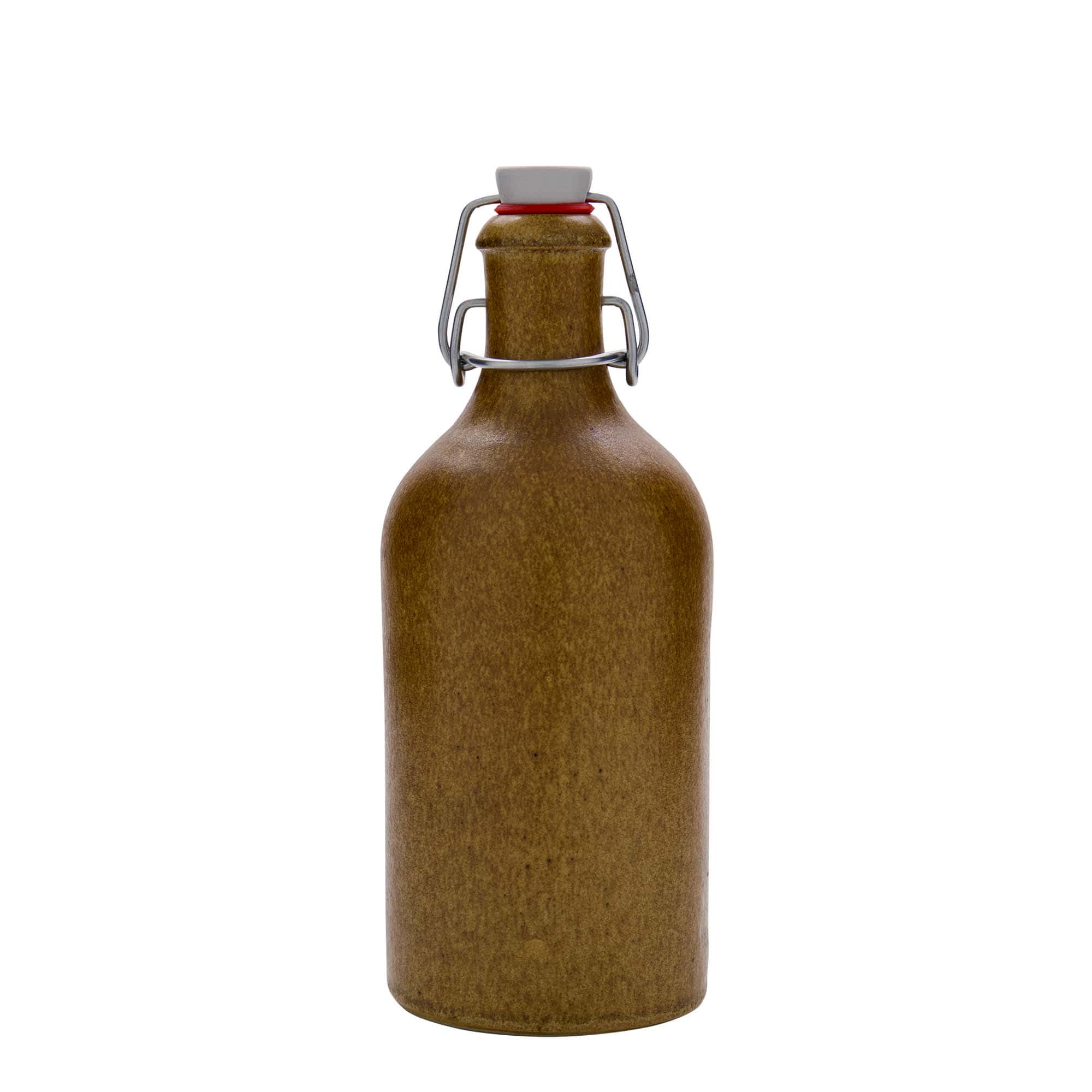 500 ml earthenware jug, stoneware, brown-crystal, opening: swing top closure